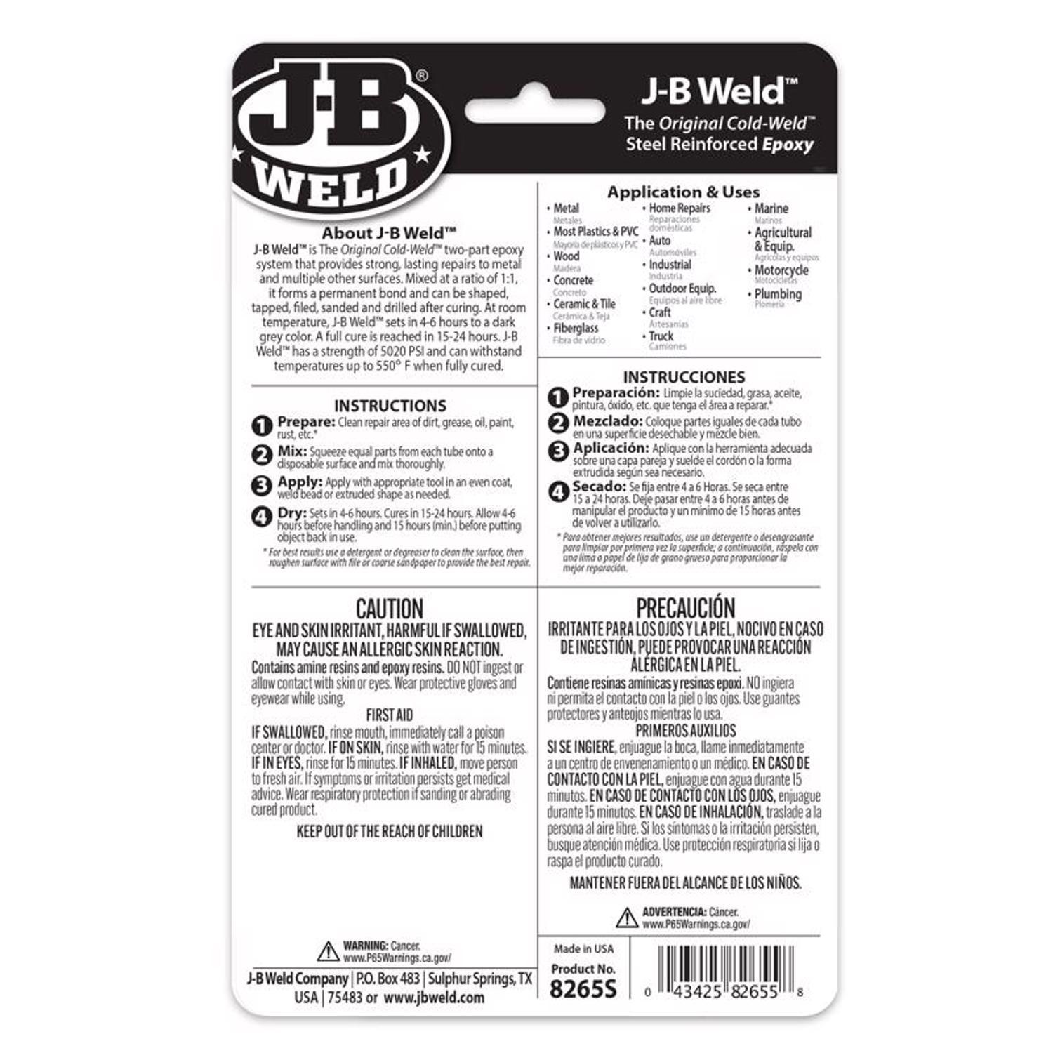 J-B Weld High Strength Automotive Epoxy Paste 1 oz