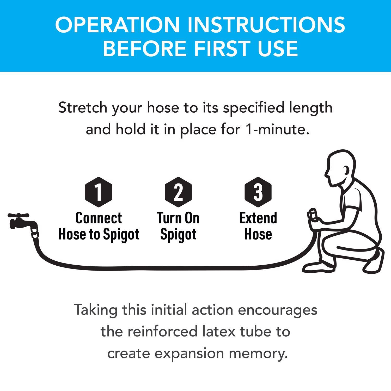 Hydrotech 5/8 in. D X 50 ft. L Medium Duty Professional Grade Expandable Lightweight Garden Hose