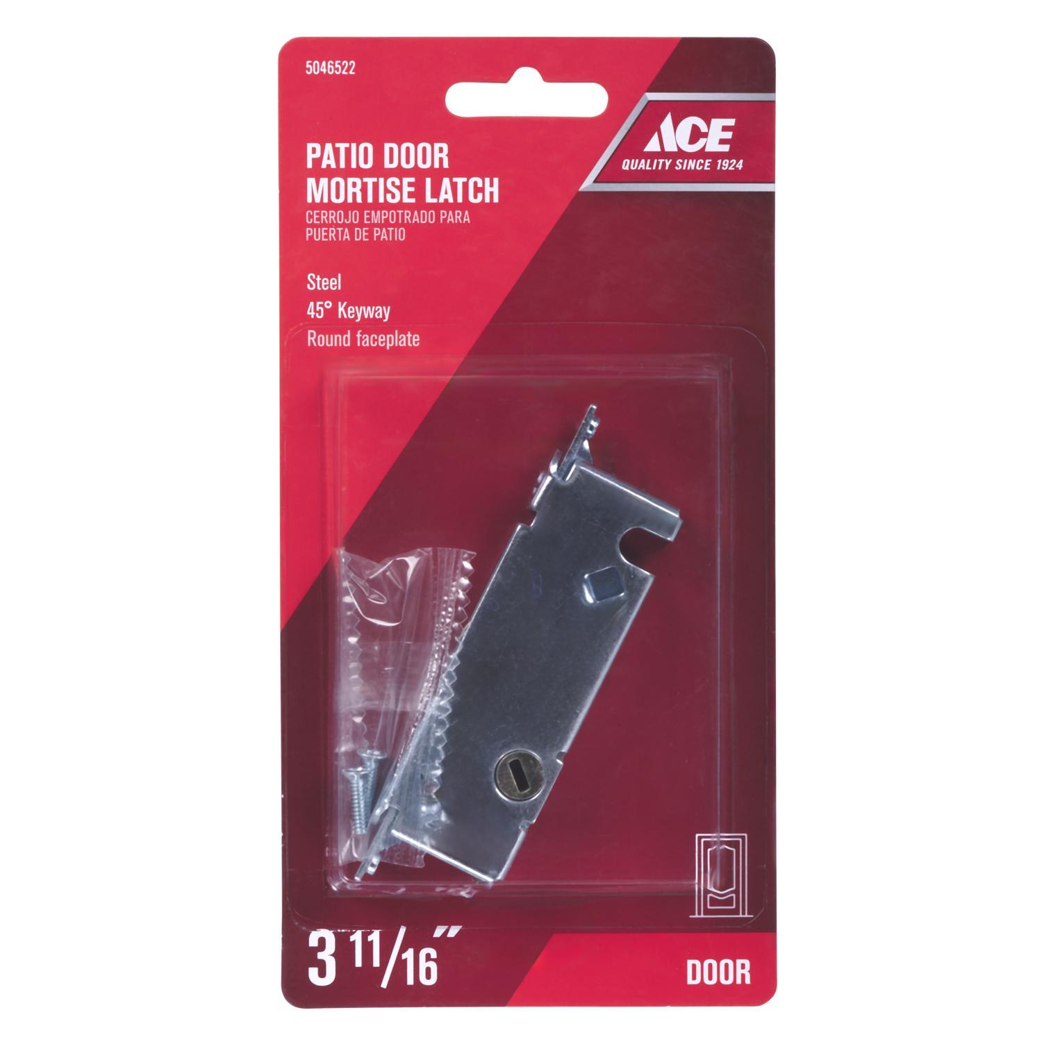 Ace Mill Silver Steel Mortise Latch