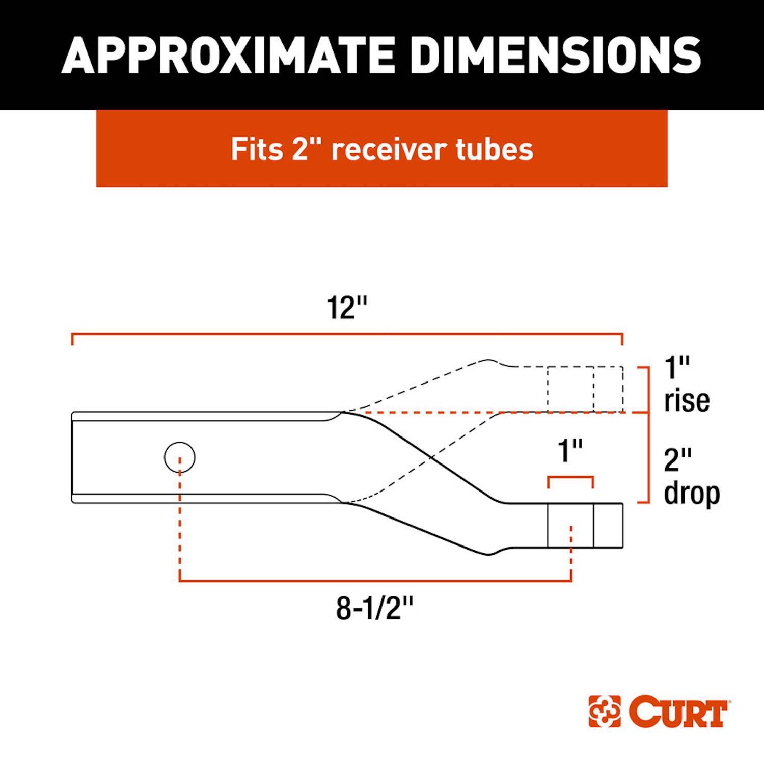 CURT 8000 lb. cap. Ball Mount