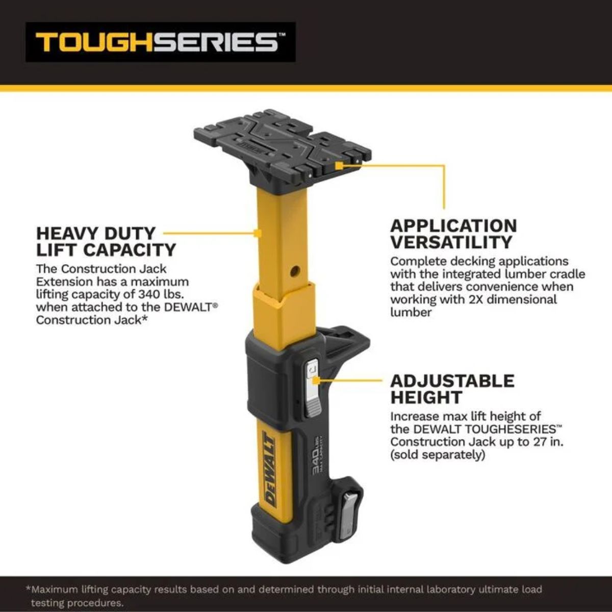DeWalt Construction Jack Extension
