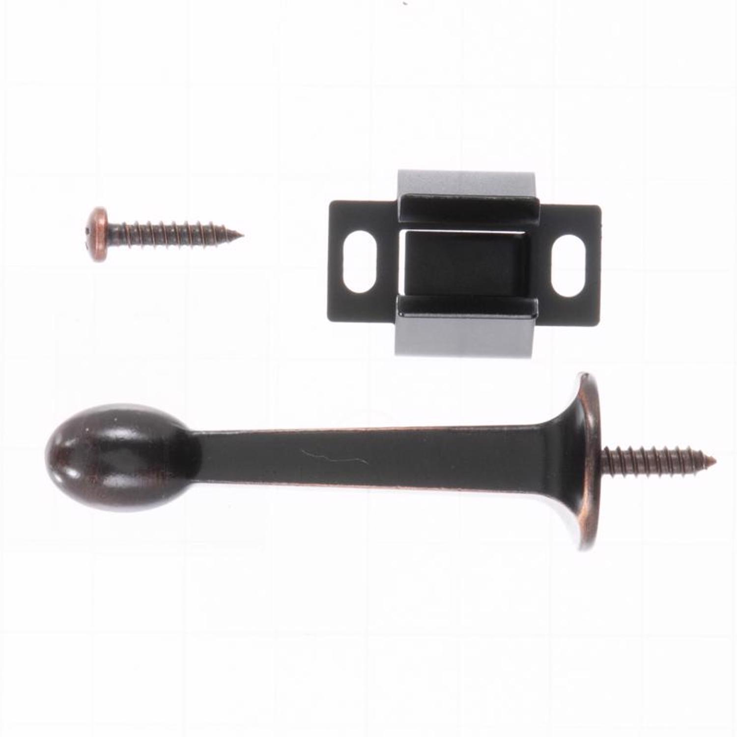 Ace 1.4 in. W Metal Oil Rubbed Bronze Bronze Rigid Door Stop w/Holder Mounts to door and wall 5/32 i