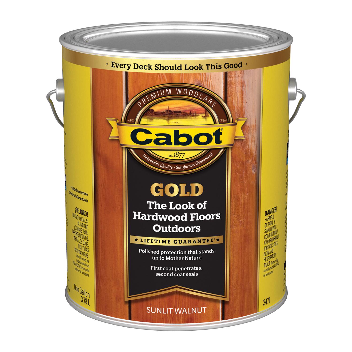 Cabot Gold Satin Sunlit Walnut OilBased Deck Varnish 1 gal Stine Home + Yard The Family You