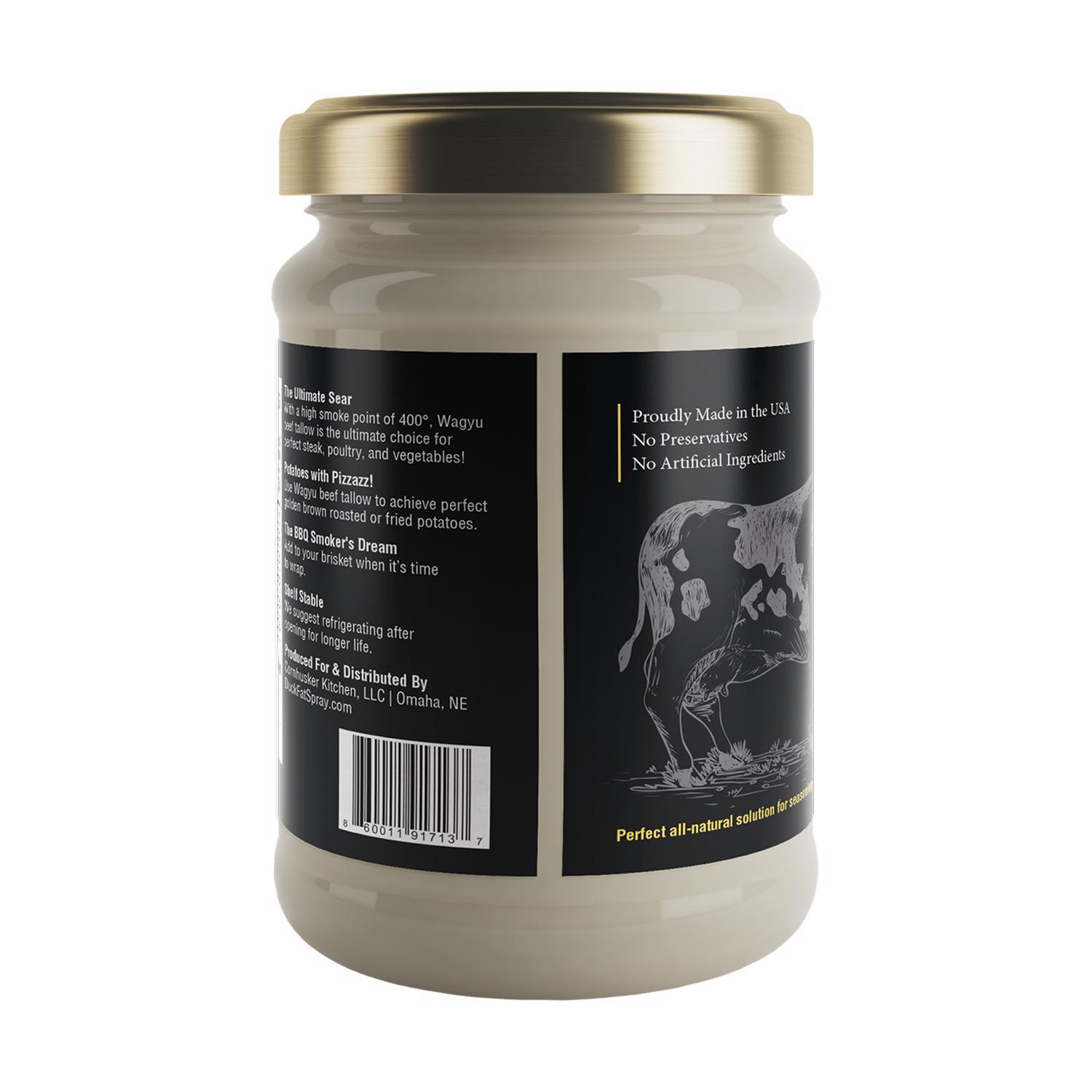 Cornhusker Kitchen Wagyu Beef Tallow Cooking Fat 14 oz. Jar