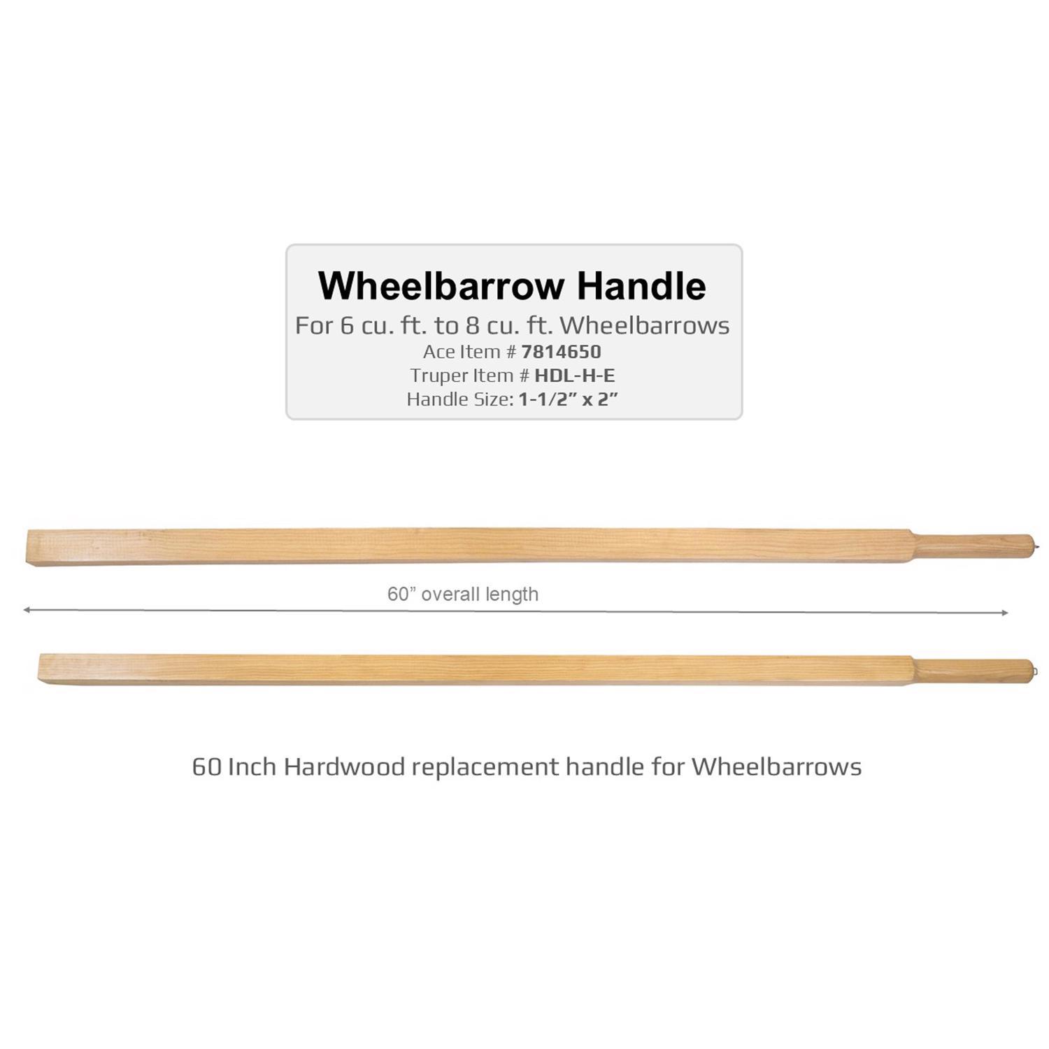 Truper Replacement Wheelbarrow Handle Hardwood