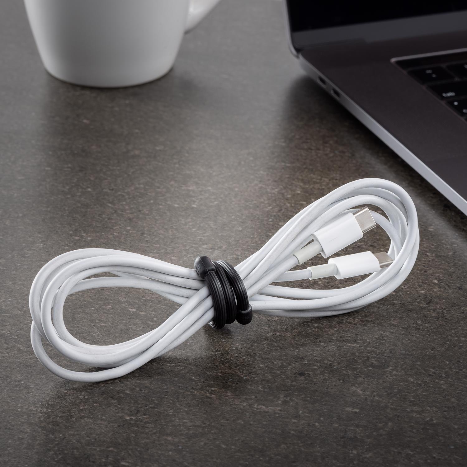 Nite Ize Gear Tie 6 in. L Black Twist Ties 2 pk