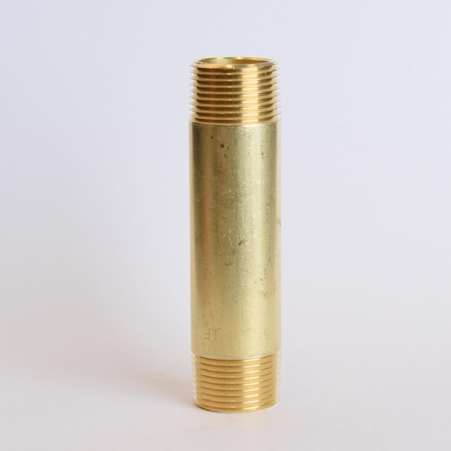 ATC 3/4 in. MPT 3/4 in. D MPT Yellow Brass Nipple 4 in. L