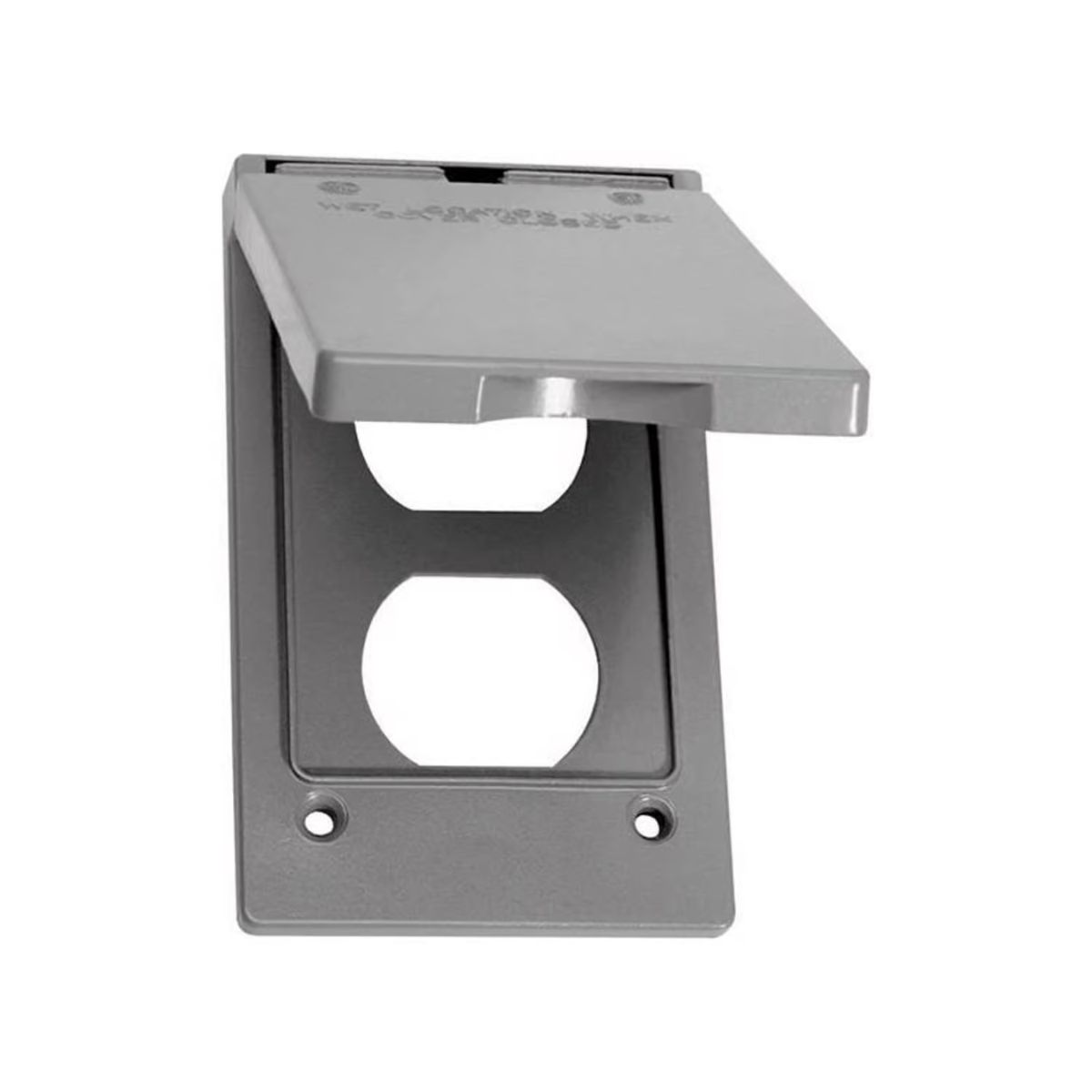 Sigma Engineered Solutions Rectangle Die-Cast Metal 1 gang 4.57 in. H x 2.83 in. W Vertical Duplex Cover