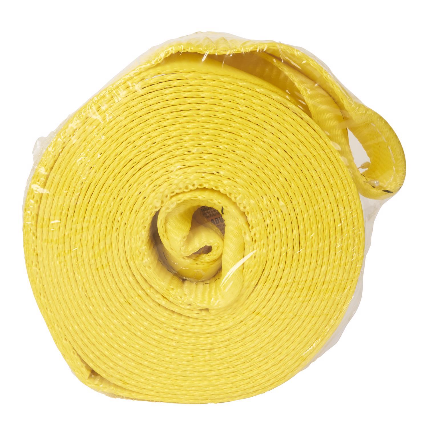 Keeper 3 in. W X 30 ft. L Yellow Vehicle Recovery Strap 15000 lb 1 pk