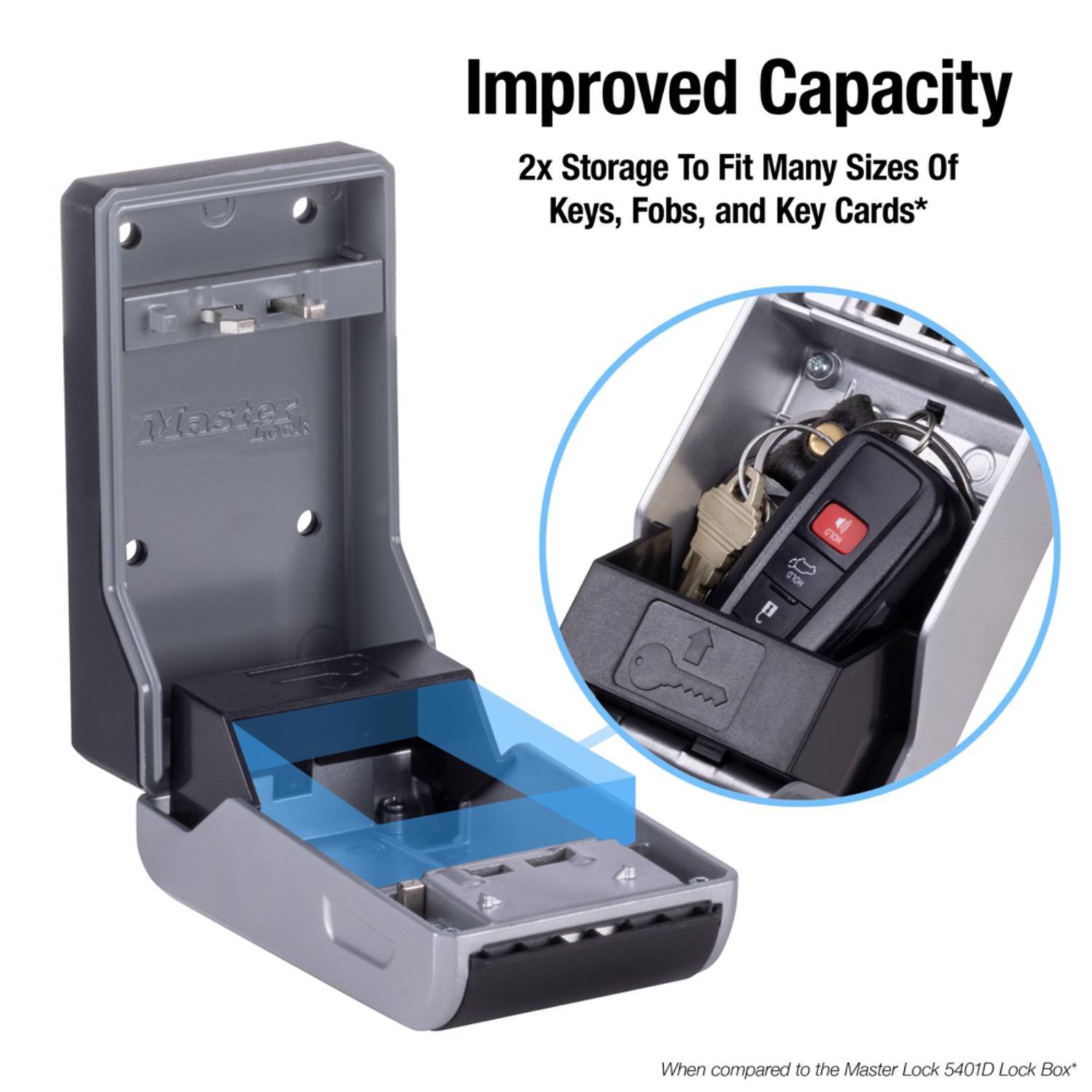 Master Lock 5.2 in. H X 3 in. W X 2 in. L Metal 4-Dial Combination Lock Box