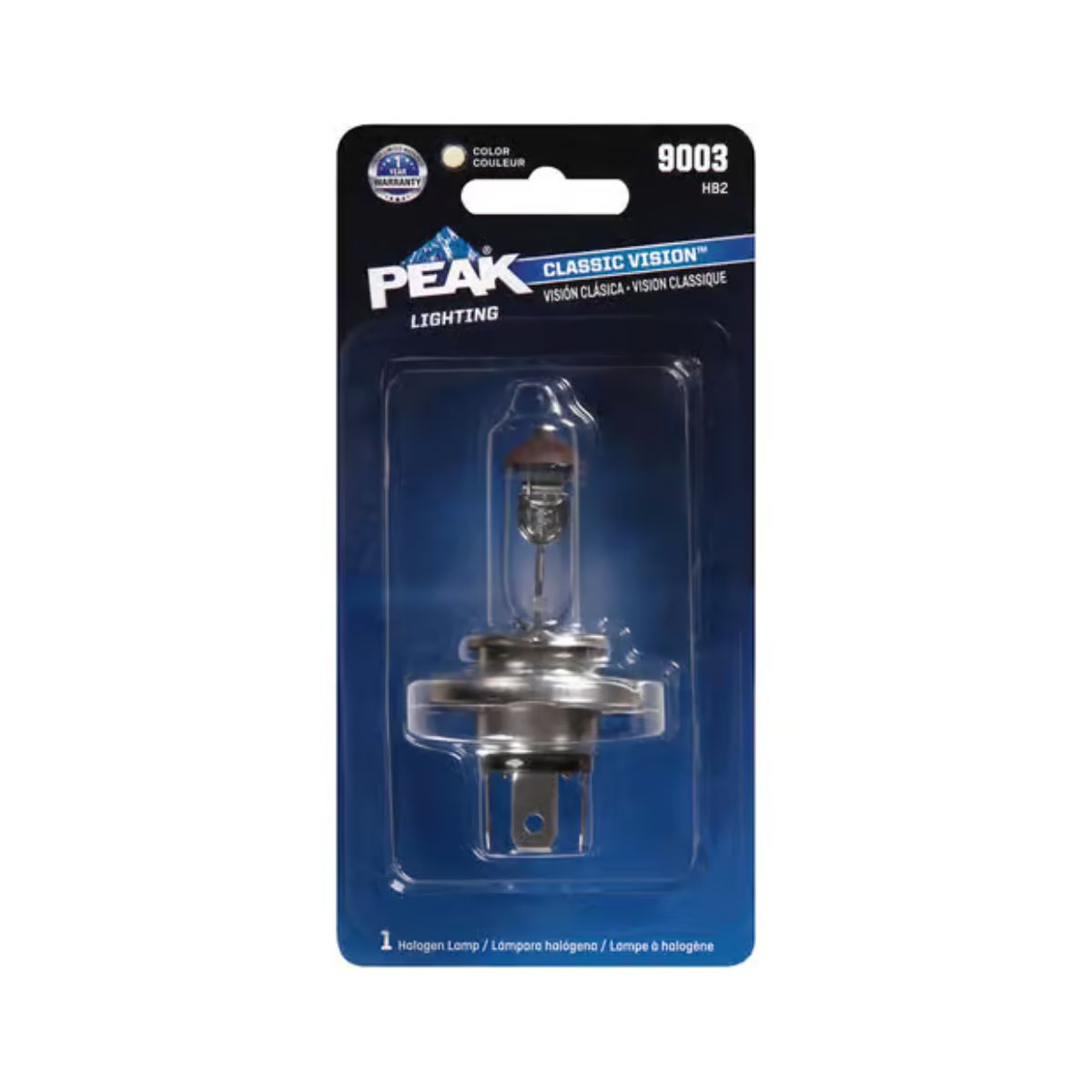 Peak Classic Vision Halogen High/Low Beam Automotive Bulb 9003 HB2