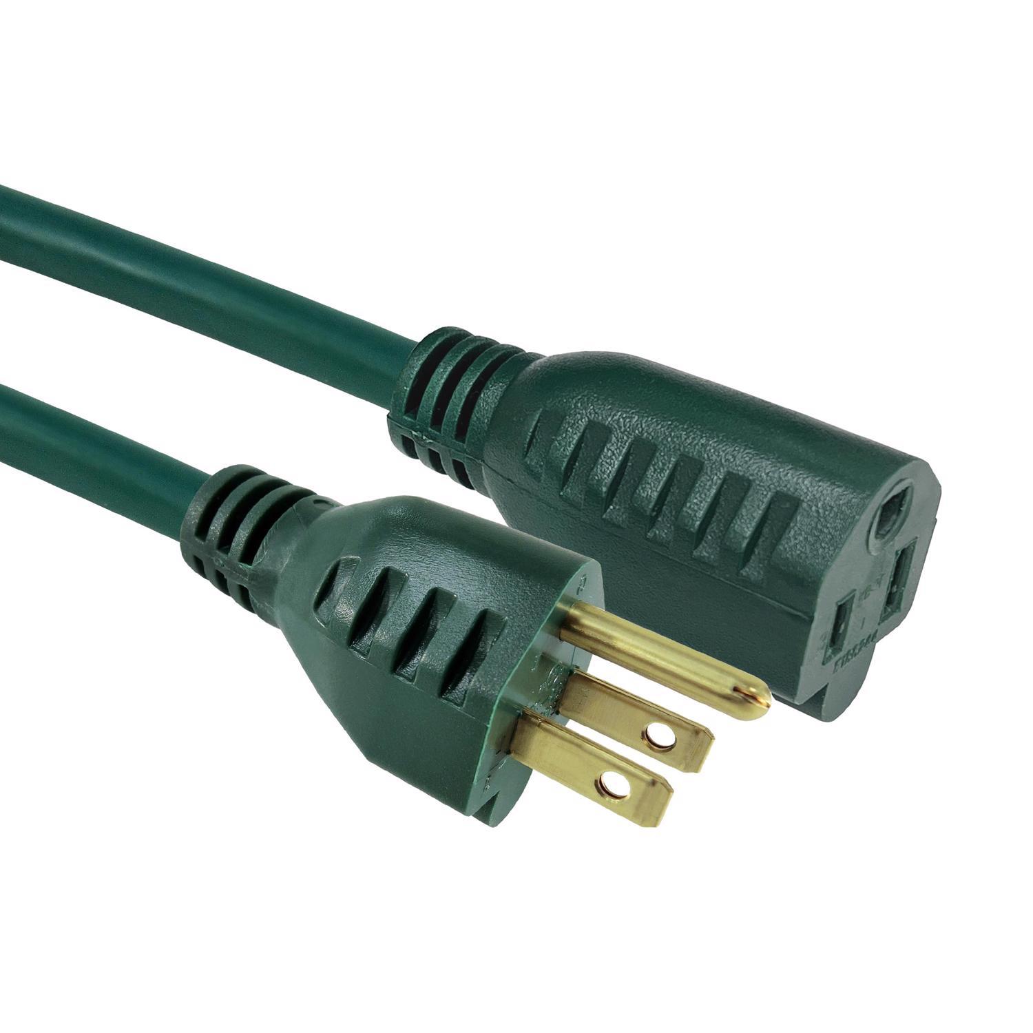 Ace Indoor or Outdoor 15 ft. L Green Extension Cord Combo Set 16/3 SJTW