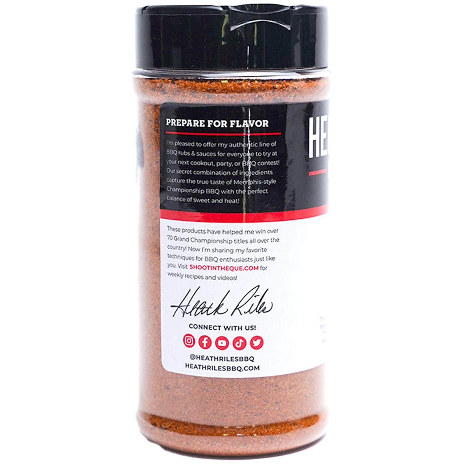 Heath Riles BBQ Pecan BBQ Rub 10 oz