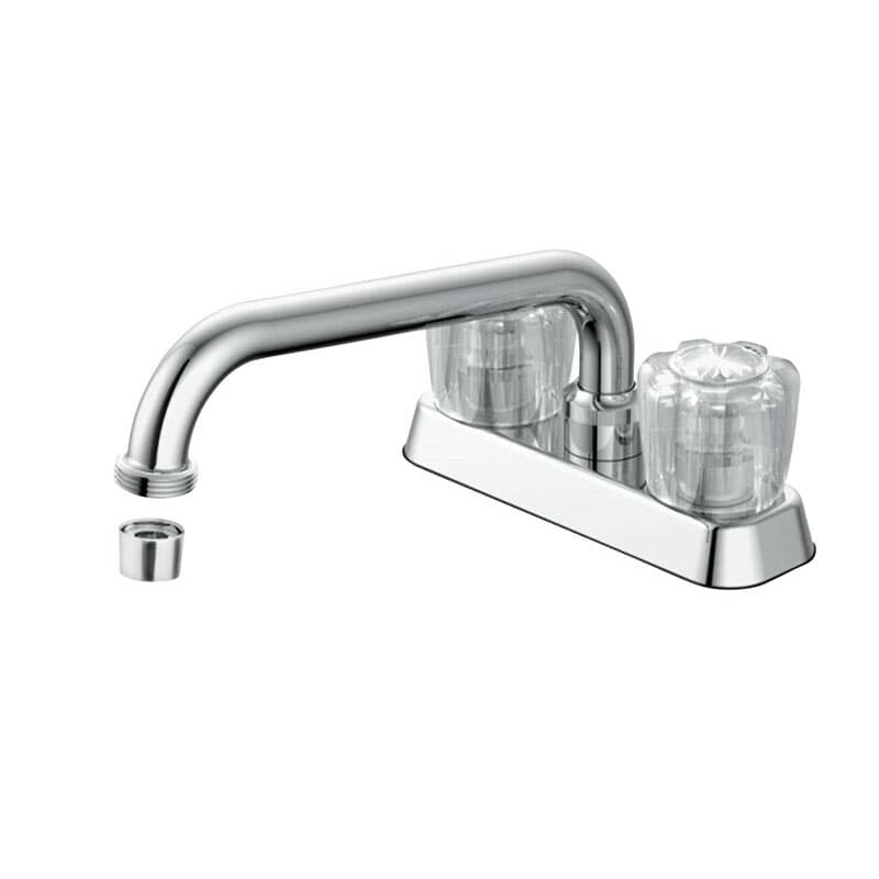 OakBrook Chrome Two-Handle Bathroom Sink Faucet 4 in.