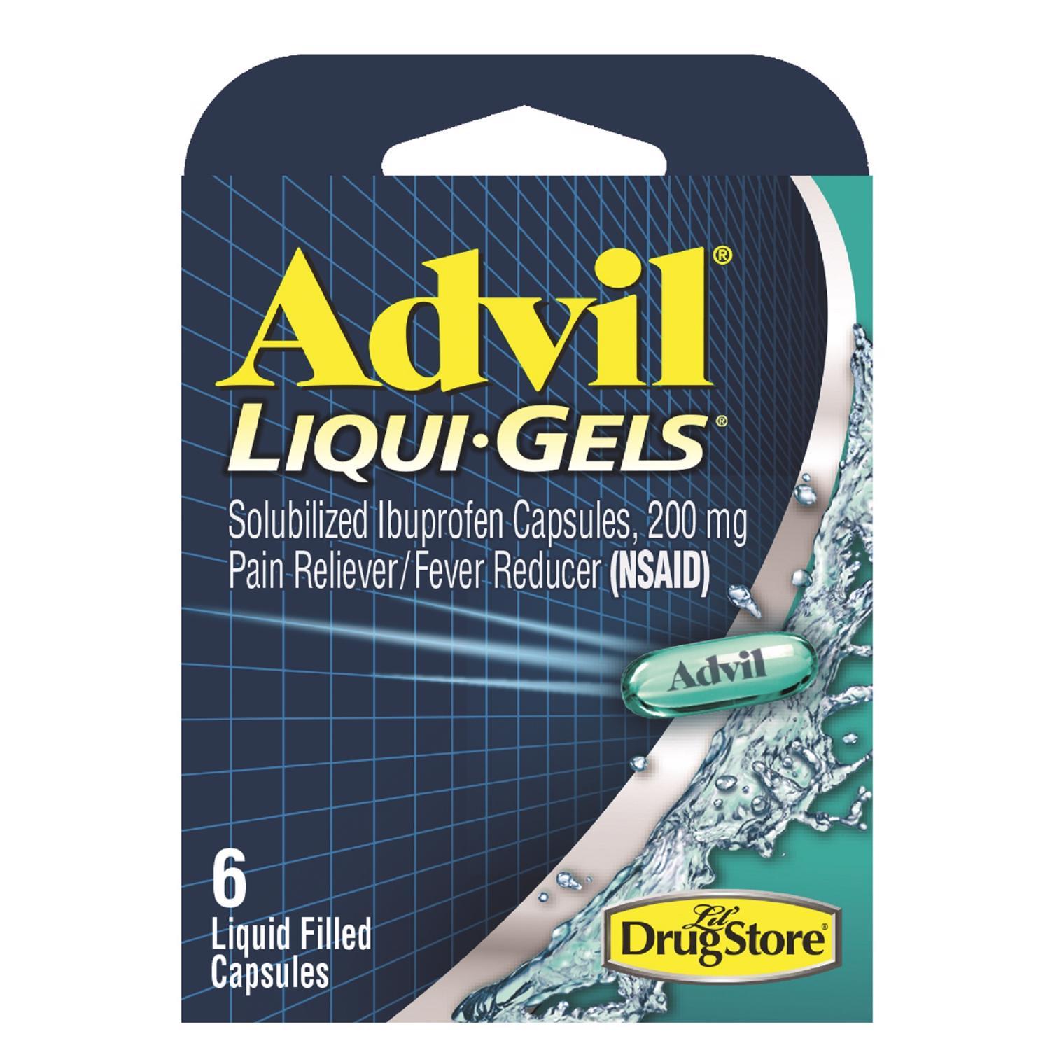 Advil Liqui-Gels Pain Reliever/Fever Reducer 4 Ct