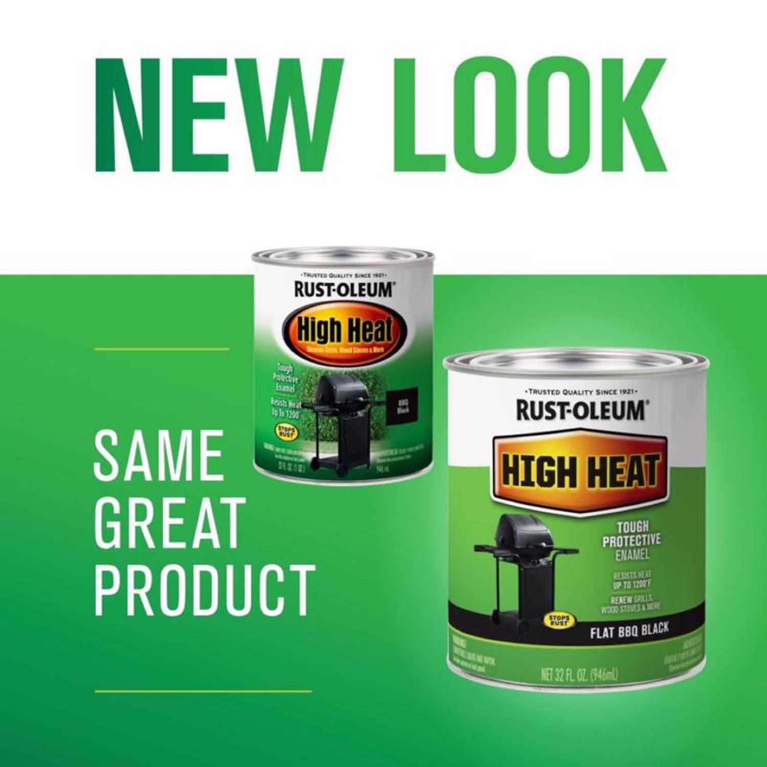 Rust-Oleum Specialty Flat BBQ Black Oil-Based High Heat Enamel 1 qt