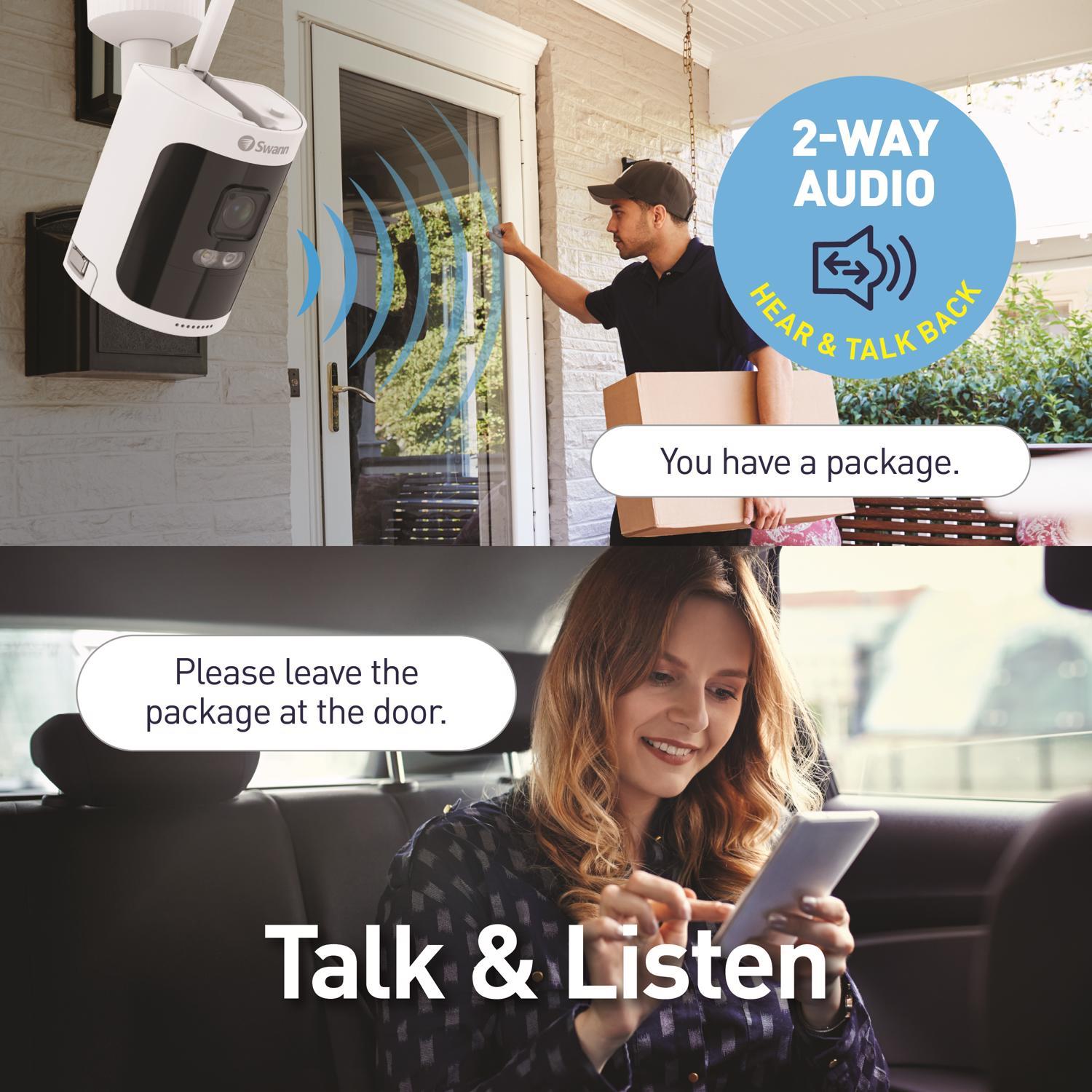 Swann AllSecure600 Battery Powered Indoor and Outdoor Smart-Enabled NVR Security Camera System