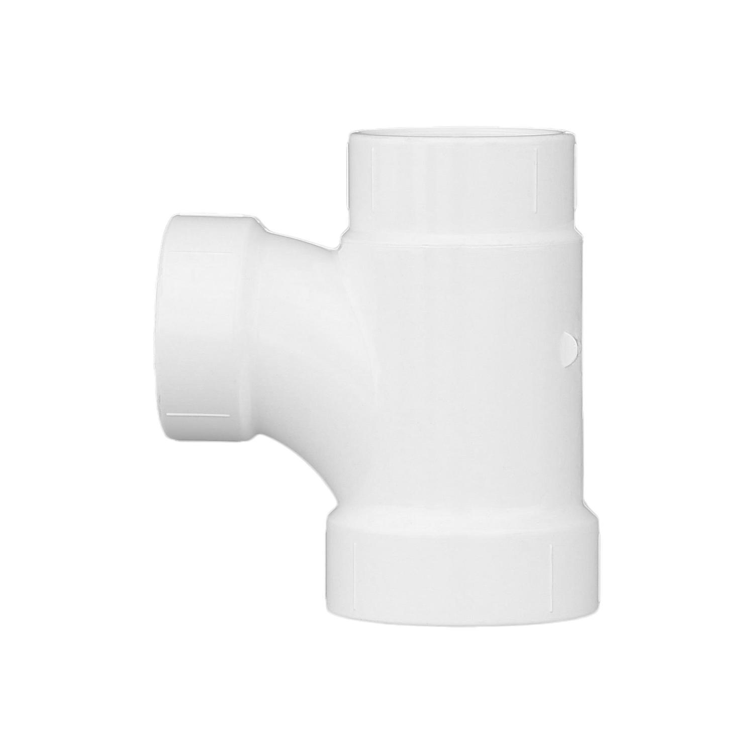 Charlotte Pipe Schedule 40 2 in. Hub X 1-1/2 in. D Hub PVC Sanitary Tee 1 pk