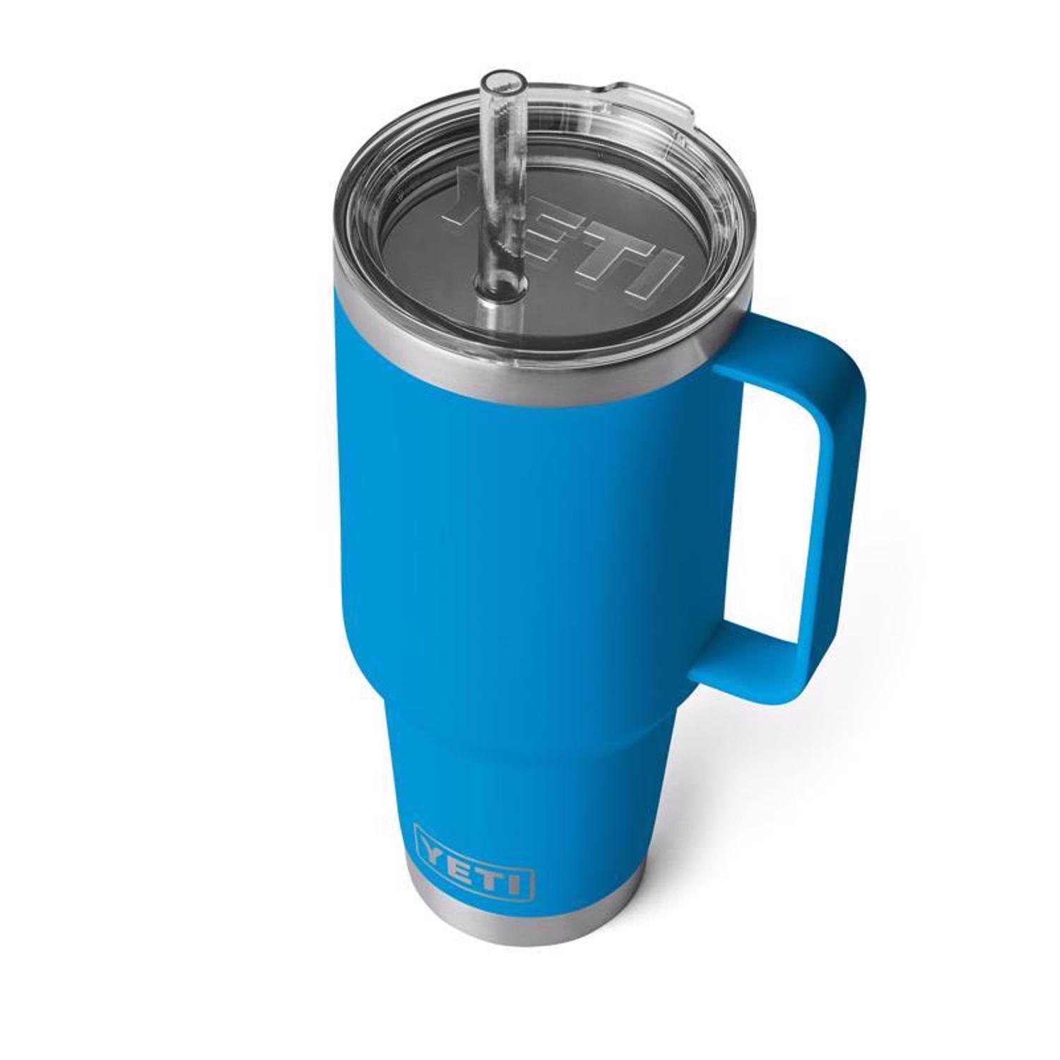 YETI Rambler 42 oz Big Wave Blue BPA Free Straw Mug
