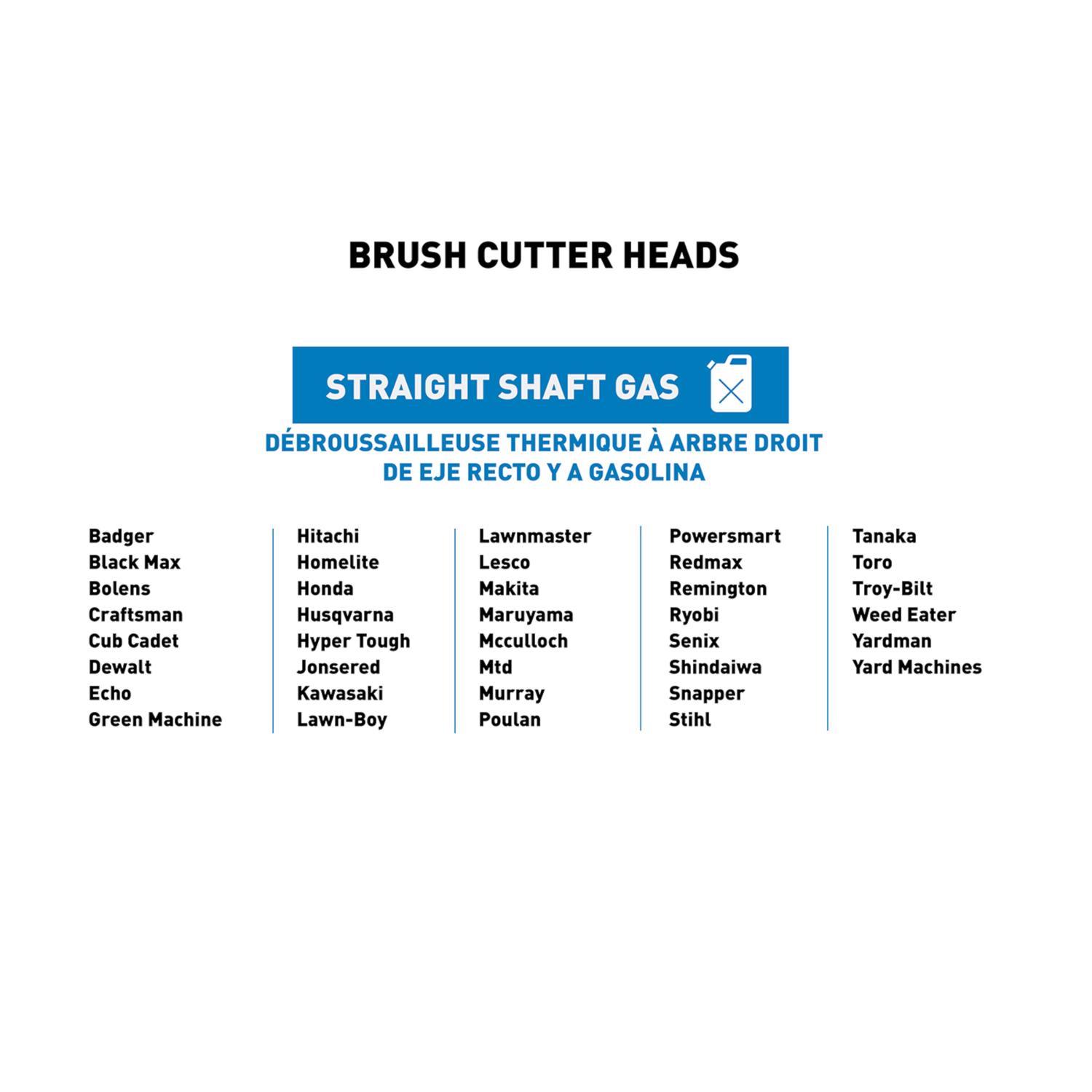 Weed Warrior Universal Fit Brush Cutter Residential Grade 10.13 in. L Trimmer Head