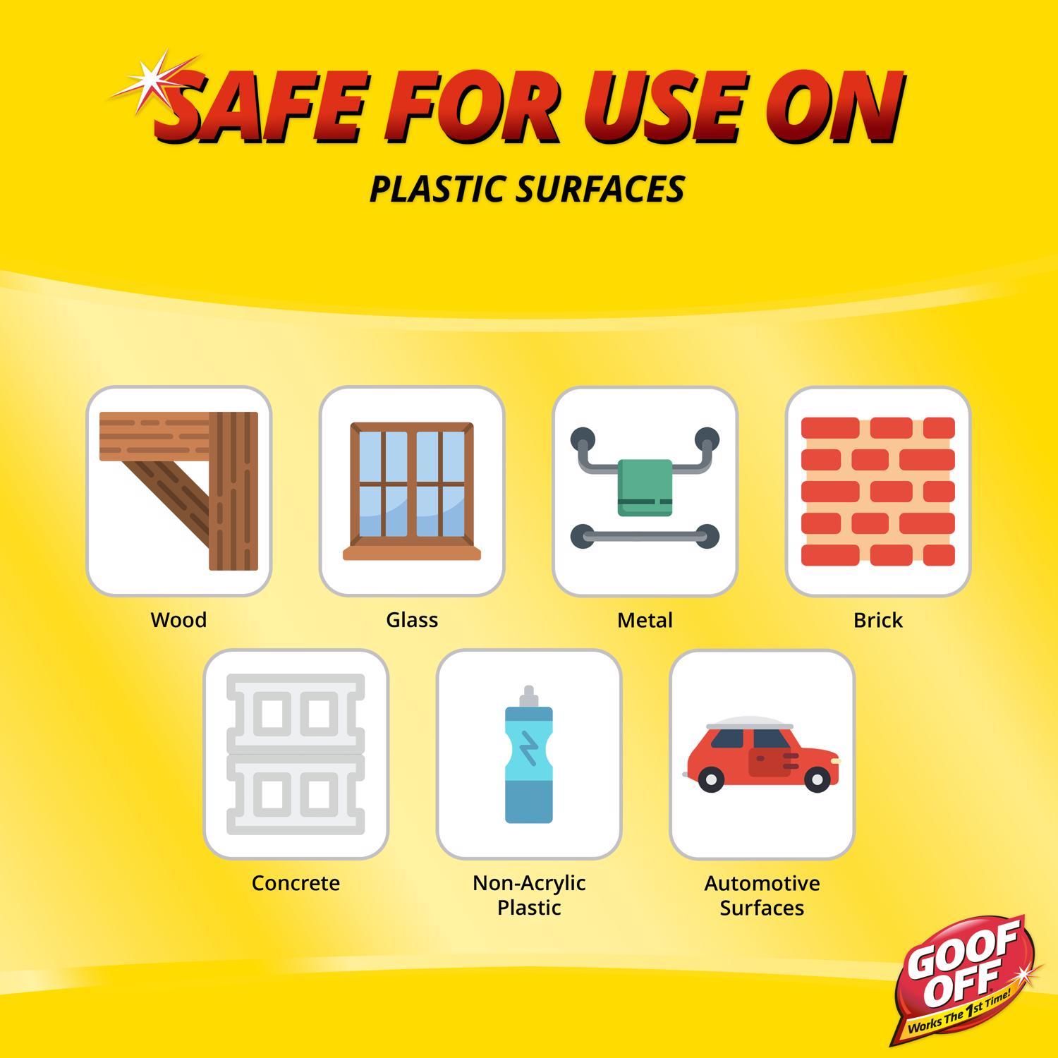 Goof Off Citrus Scent Adhesive Gunk Remover Gel 16 oz