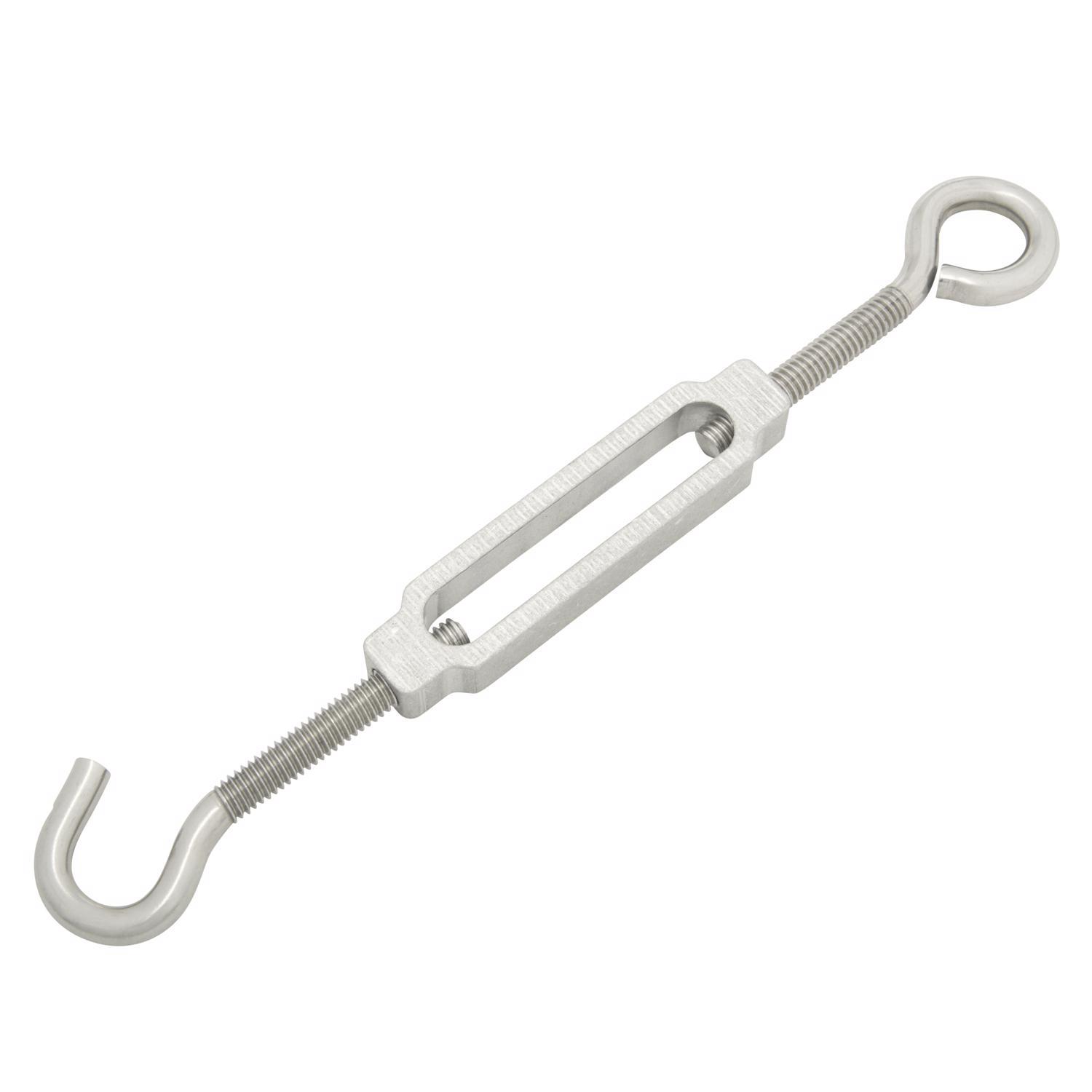 Hampton Zinc-Plated Stainless Steel 0.268 in. D Turnbuckle 275 lb. cap. 6-5/8 in. L