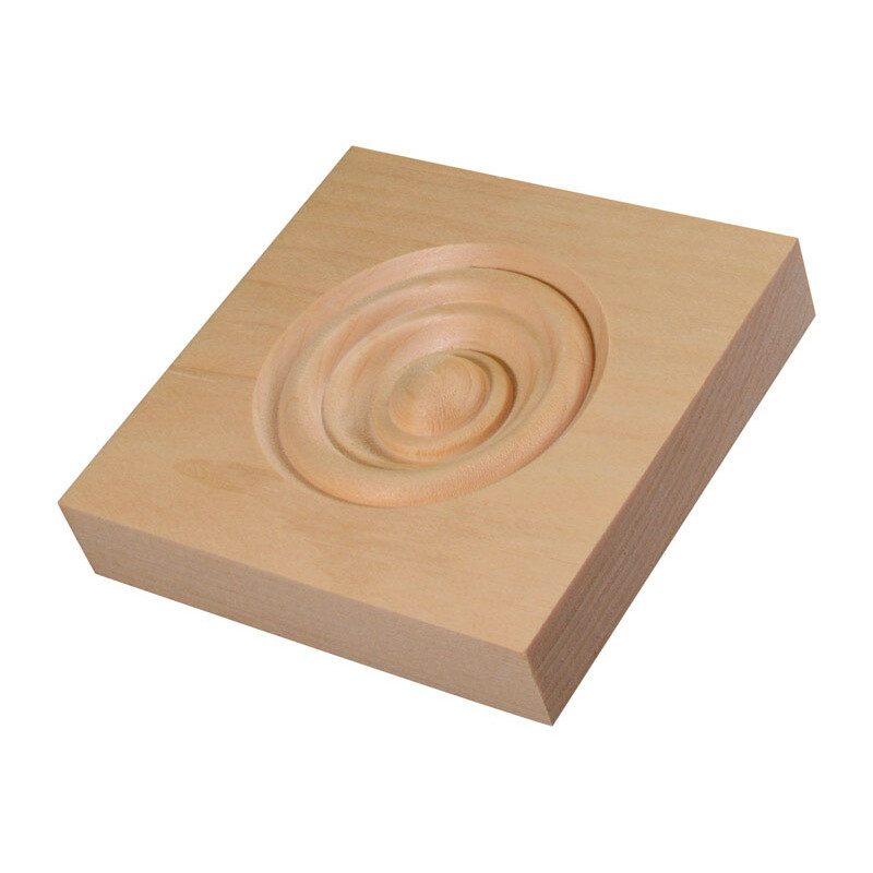 Alexandria Moulding Casing Trim Block Pine 3-3/4in. H x 3-3/4in. W x 3/4in. D