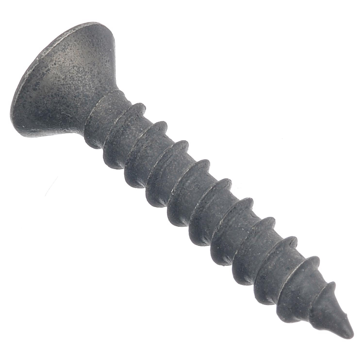 Ace No. 12 X 1-1/4 in. L Phillips Black Coarse Wood Screws 18 pk