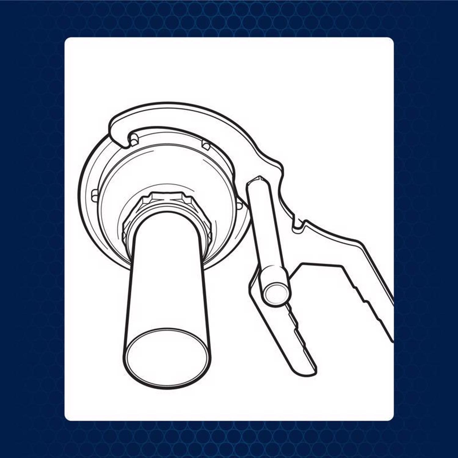 Superior Tool Drain Wrench 5-1/4 in. L