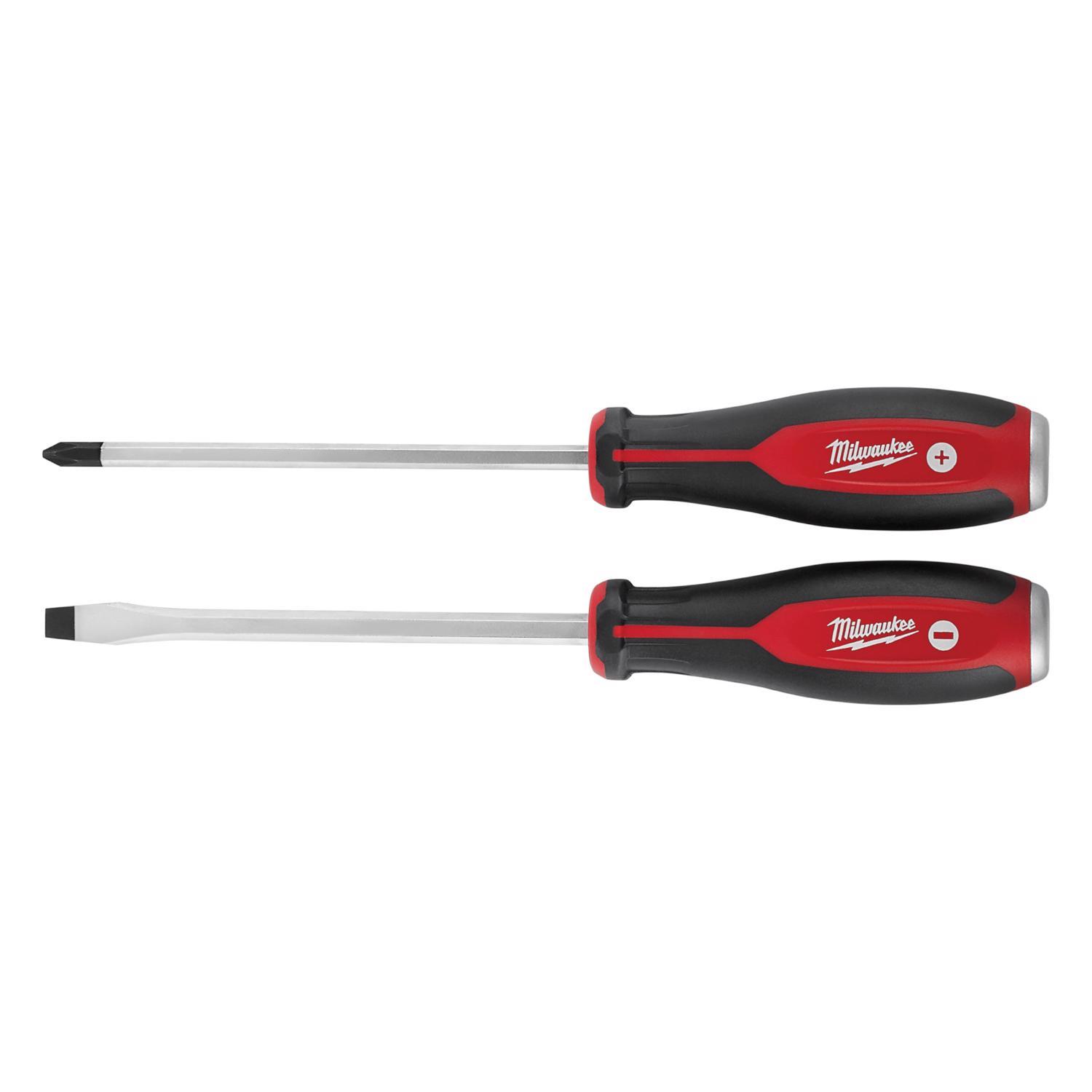Milwaukee Phillips/Slotted Demolition Screwdriver Set 2 pc