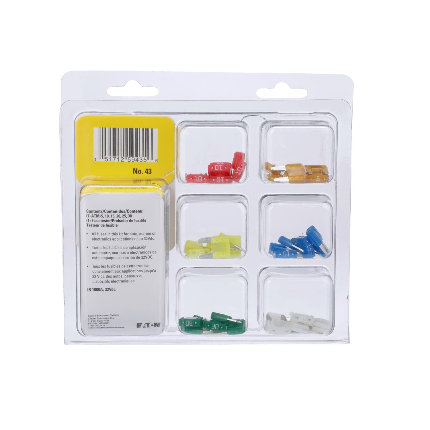 Bussmann 30 amps ATM Assorted Blade Fuse 43 pk