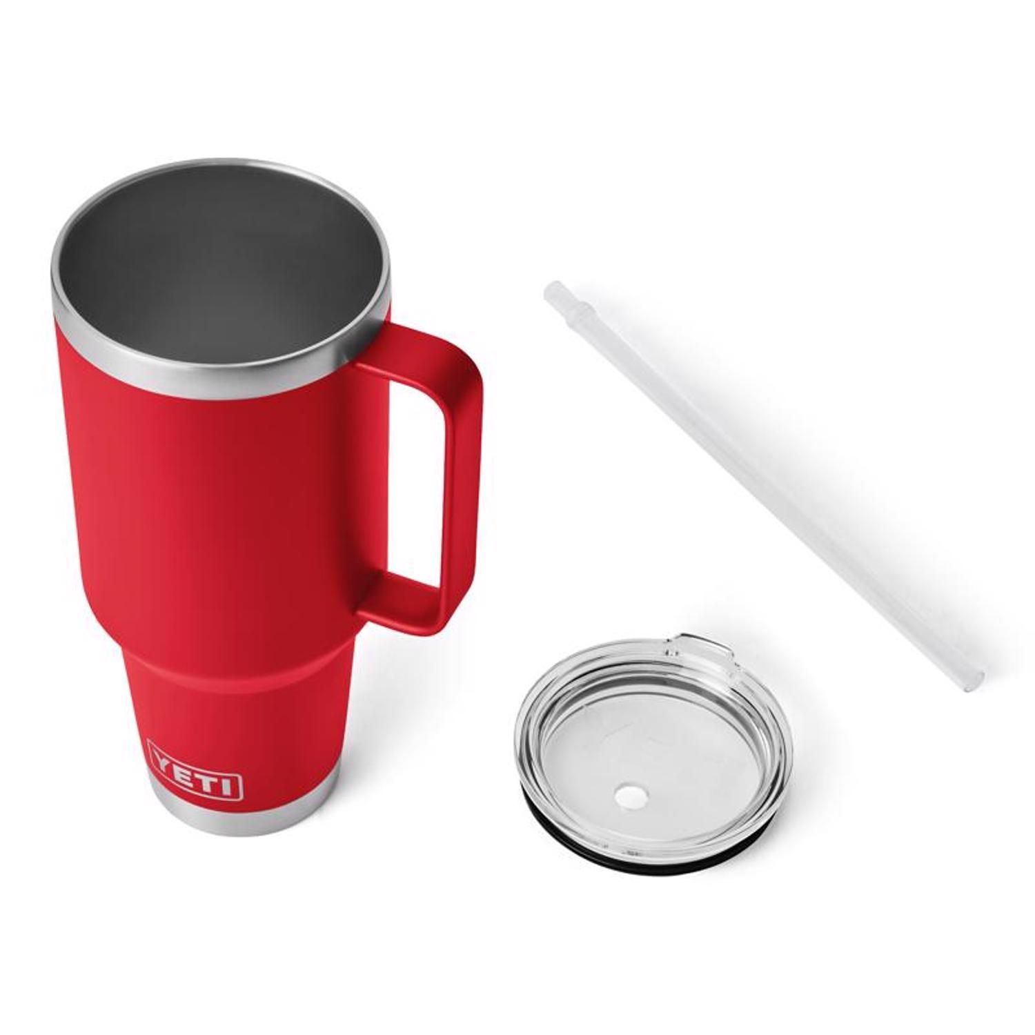 YETI Rambler 42 oz Rescue Red BPA Free Straw Mug