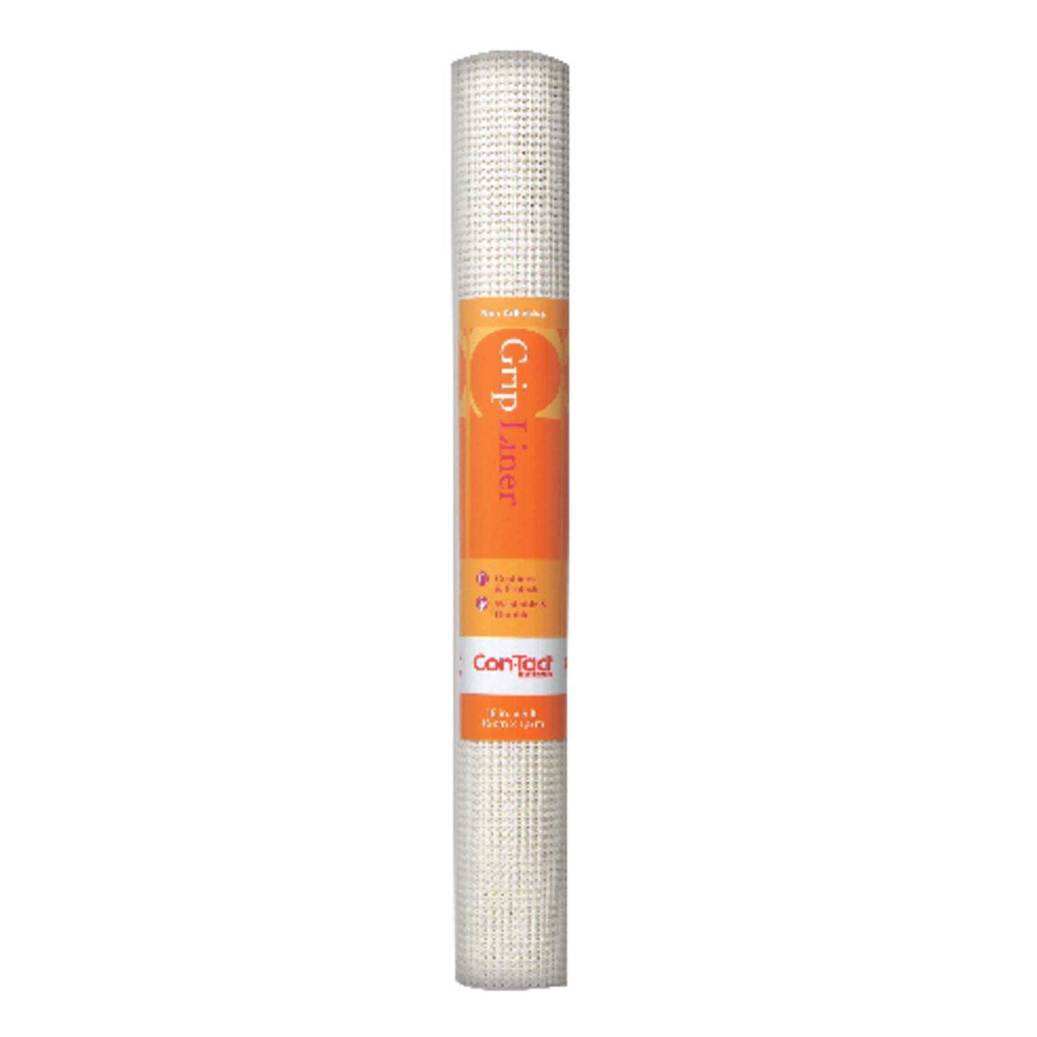 Con-Tact Beaded Grip 5 ft. L X 18 in. W White Non-Adhesive Shelf Liner