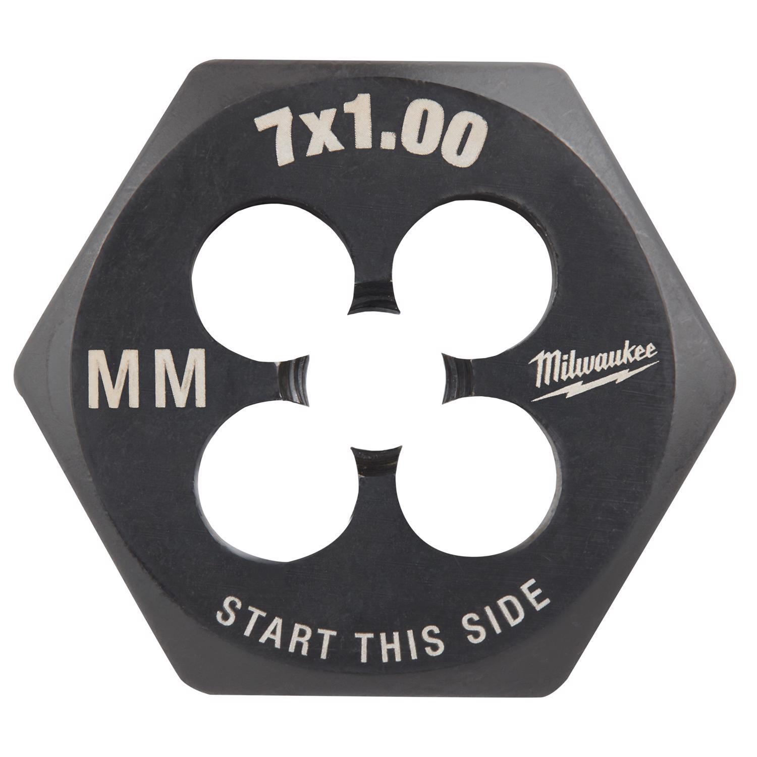 Milwaukee Metric M7x1.0 mm 1" Hex Threading Die