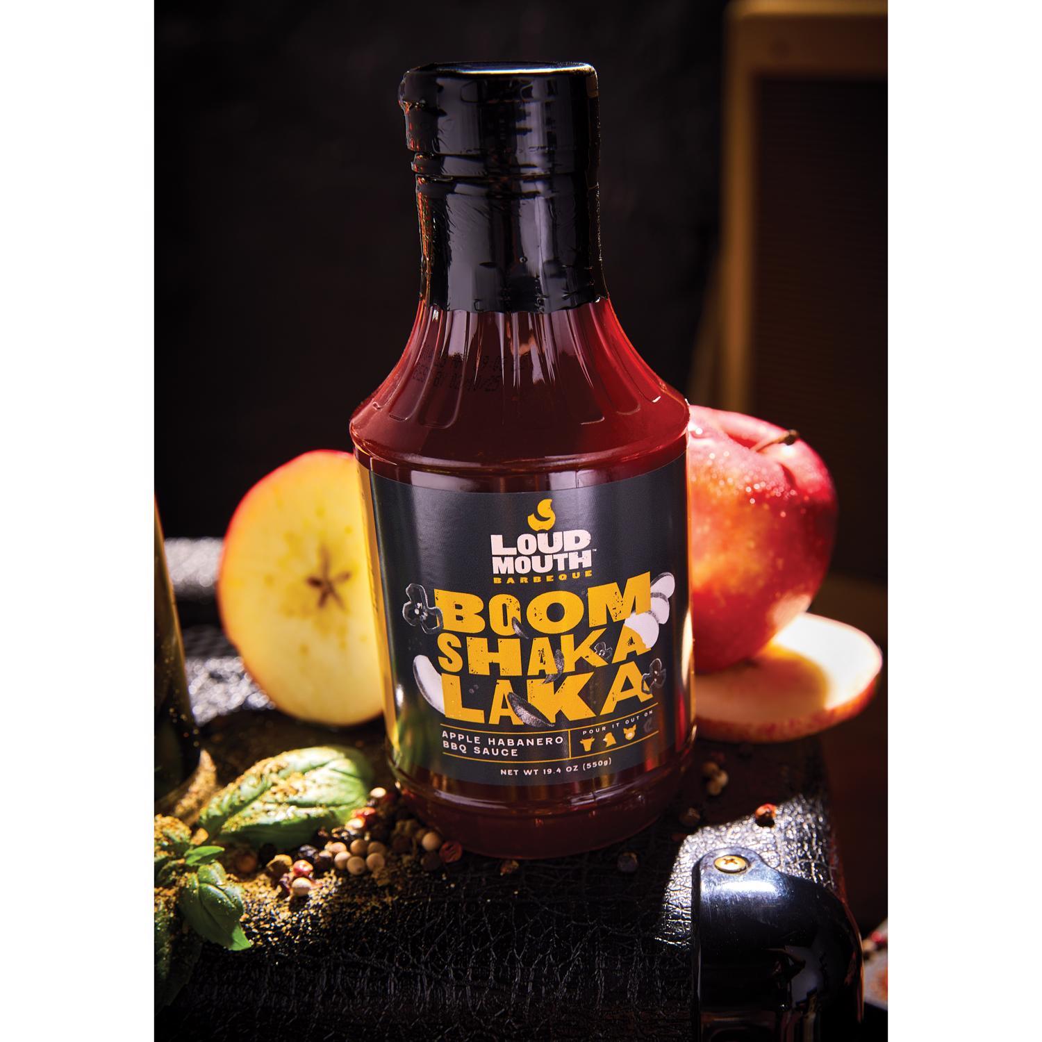 Loud Mouth BOOM SHAKA LAKA Apple Habenero BBQ Sauce 19.4 oz