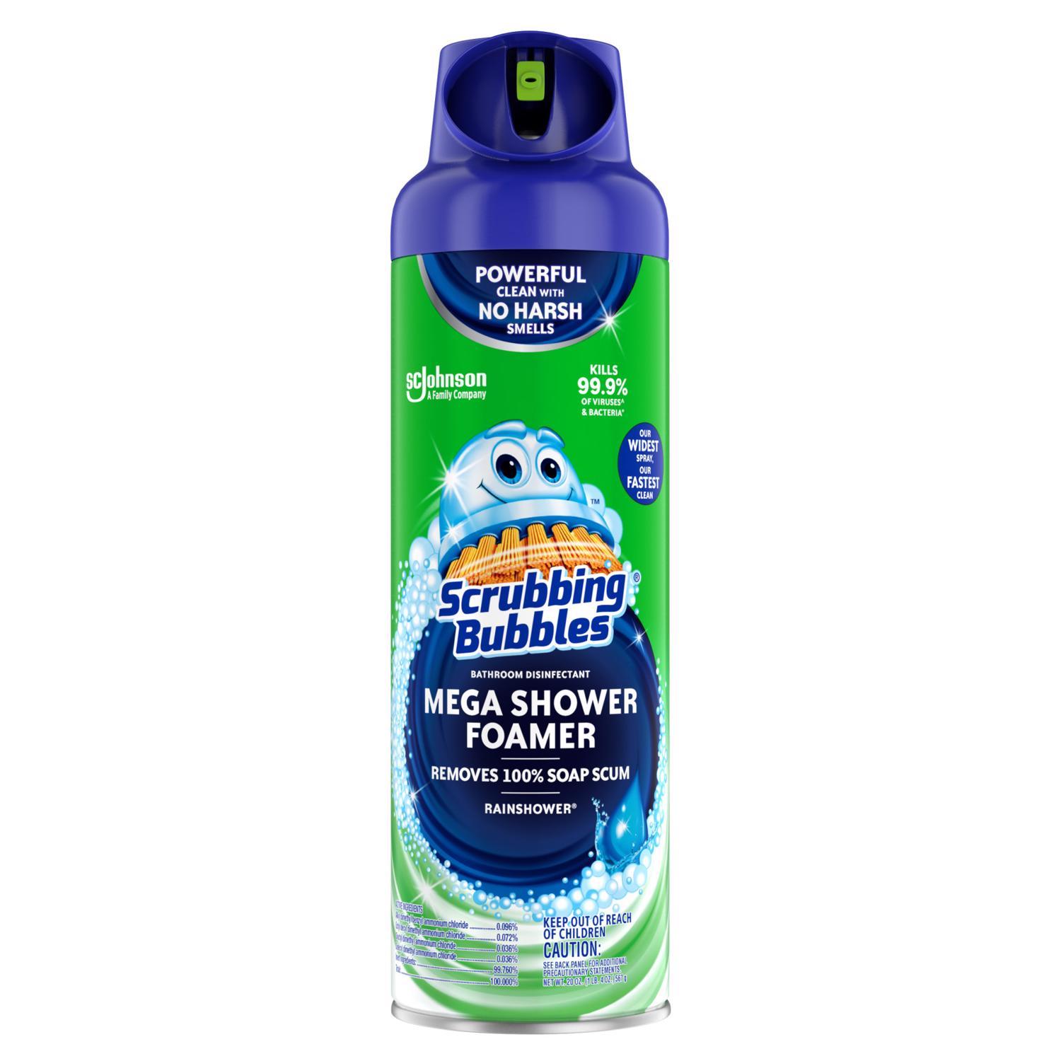 Scrubbing Bubbles Mega Shower Foamer Rainshower Scent Bathroom Cleaner 20 oz Foam