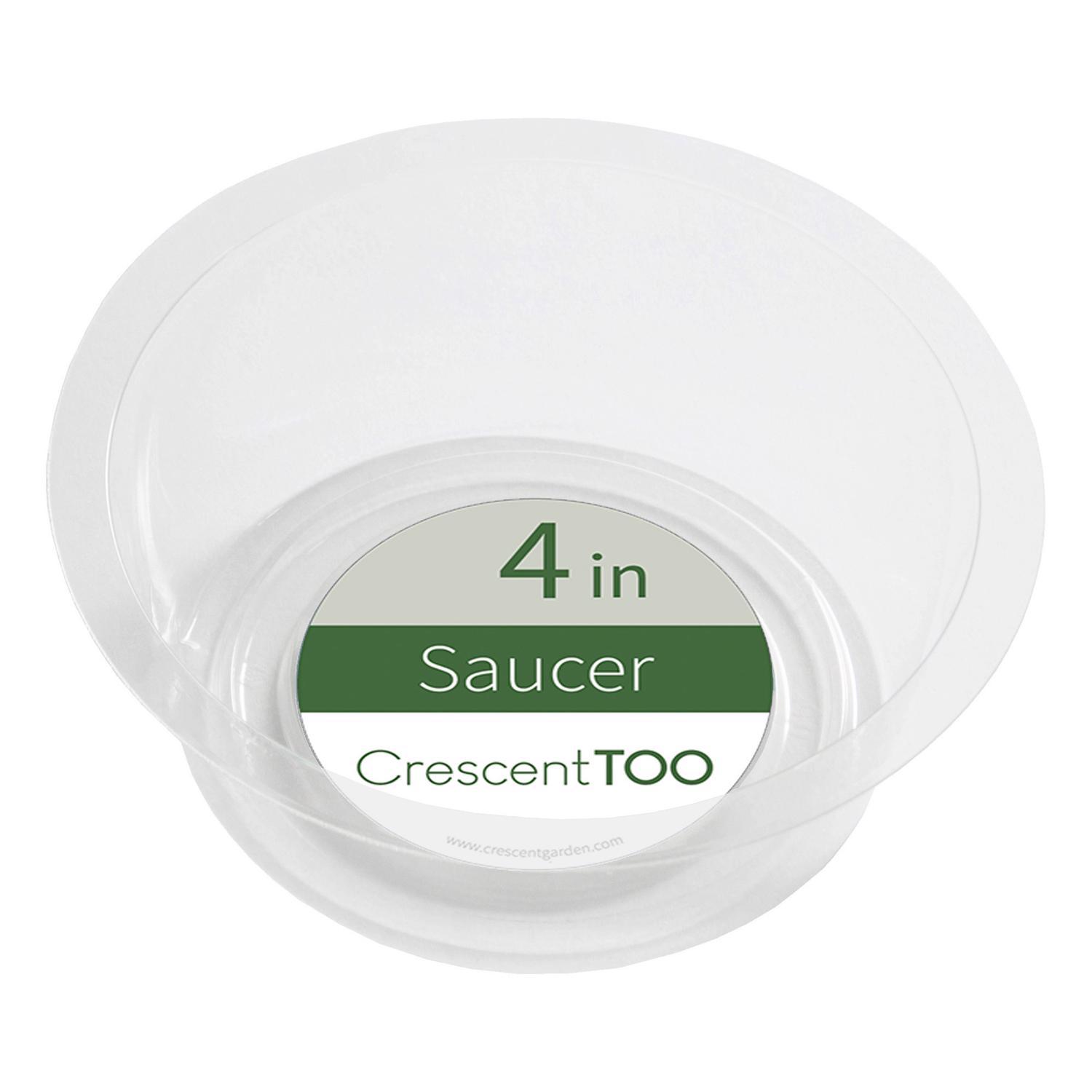 Crescent Garden 1.5 in. H X 4 in. D Polyethylene Plant Saucer Clear