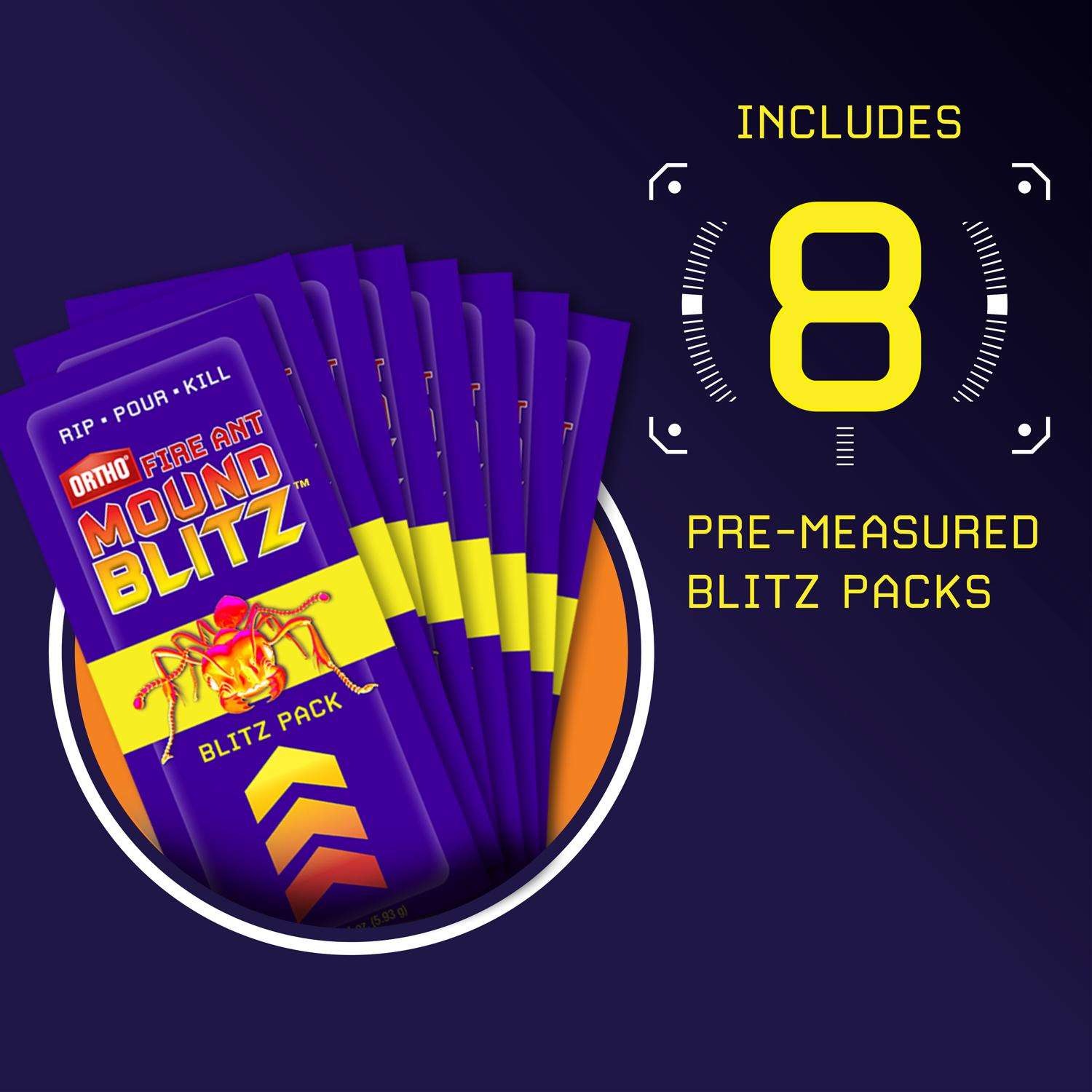 Ortho Fire Ant Mound Blitz Fire Ant Killer 8 pack