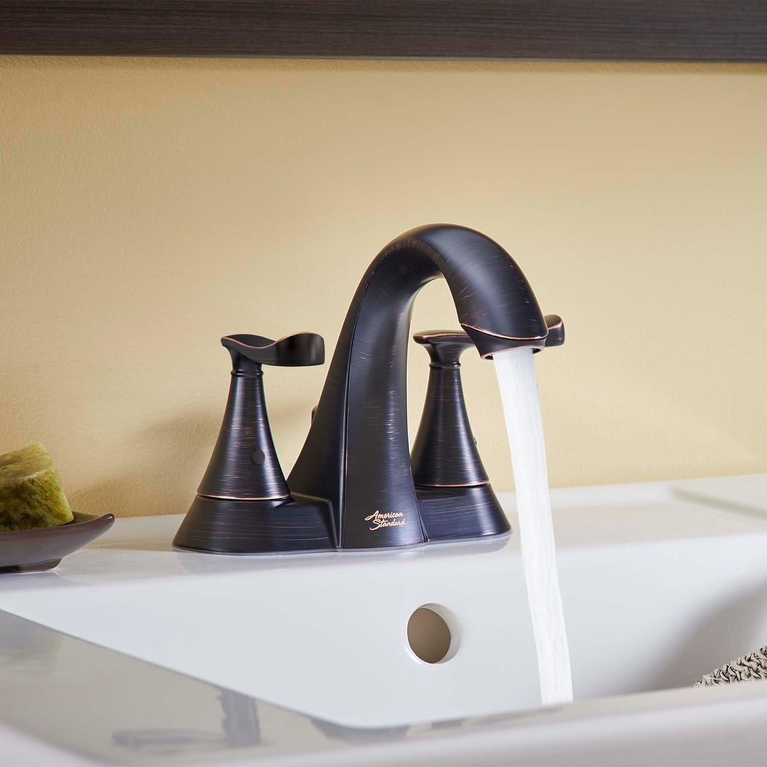 Chatfield 4" Centerset 2-Handle Bathroom Faucet 1.2 GPM with Lever Handles Legacy Bronze