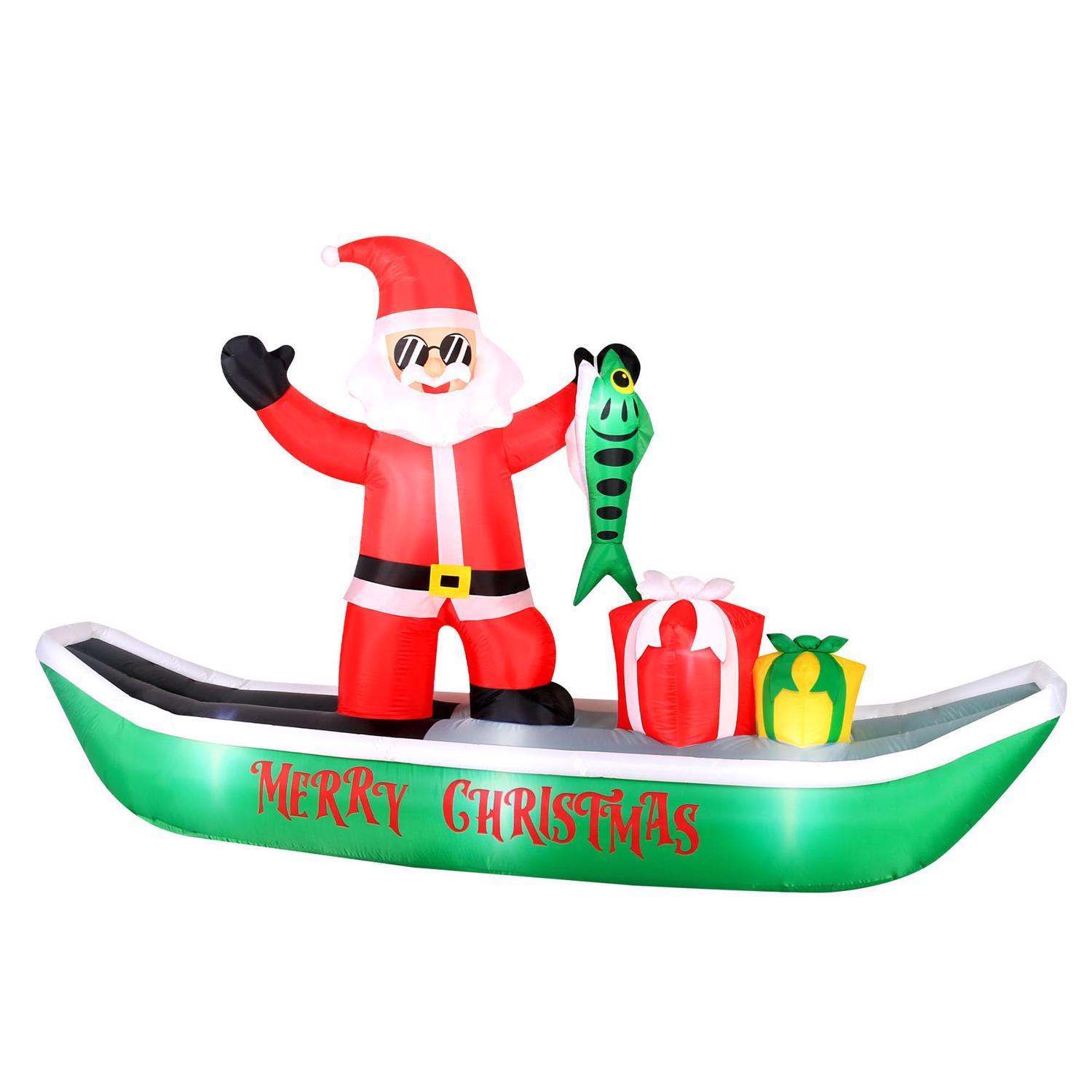 Airflowz Fishing Santa 10 ft. Inflatable