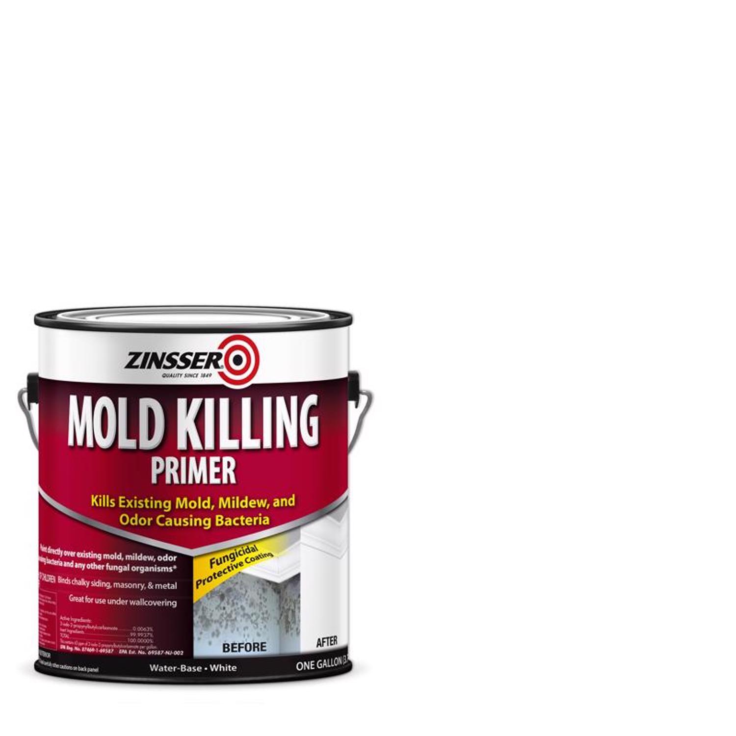 Zinsser White Water-Based Acrylic Mold Killing Primer 1 gal