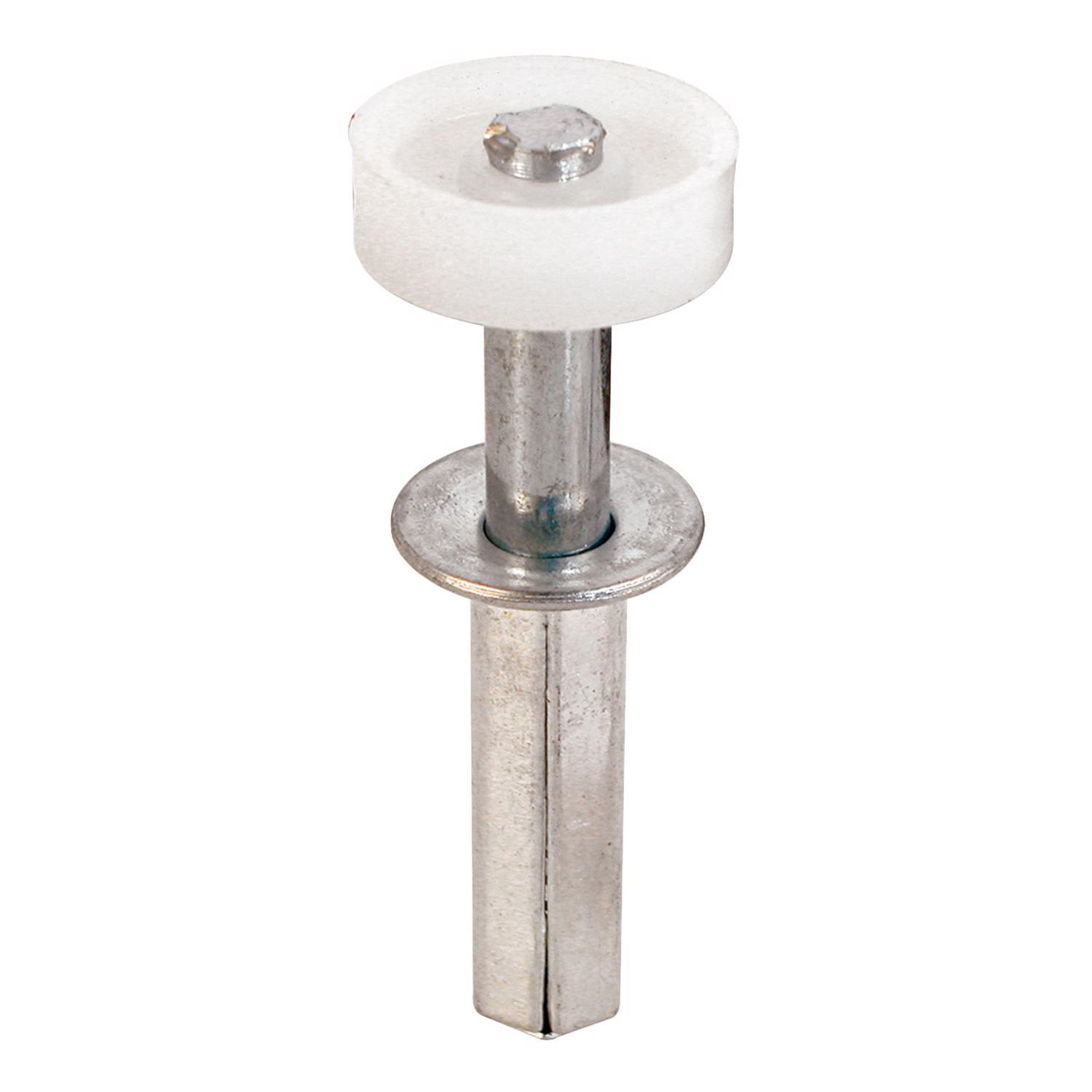Prime-Line 7/8 in. D X 2-1/2 in. L Mill Silver Nylon Guide Wheel 2 pc