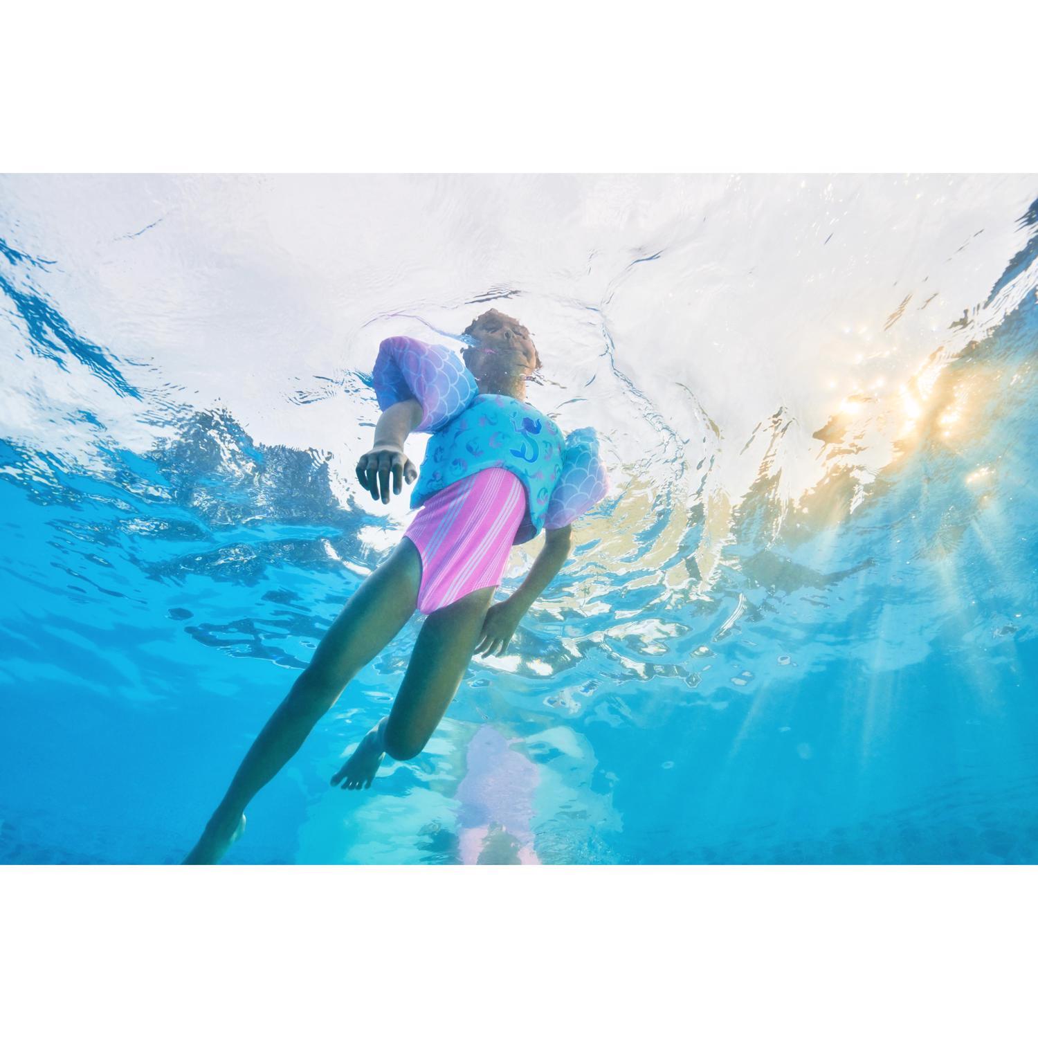 Swimways Blue/Purple Fabric/Mesh Sea Squirts Swim Trainer Life Jacket
