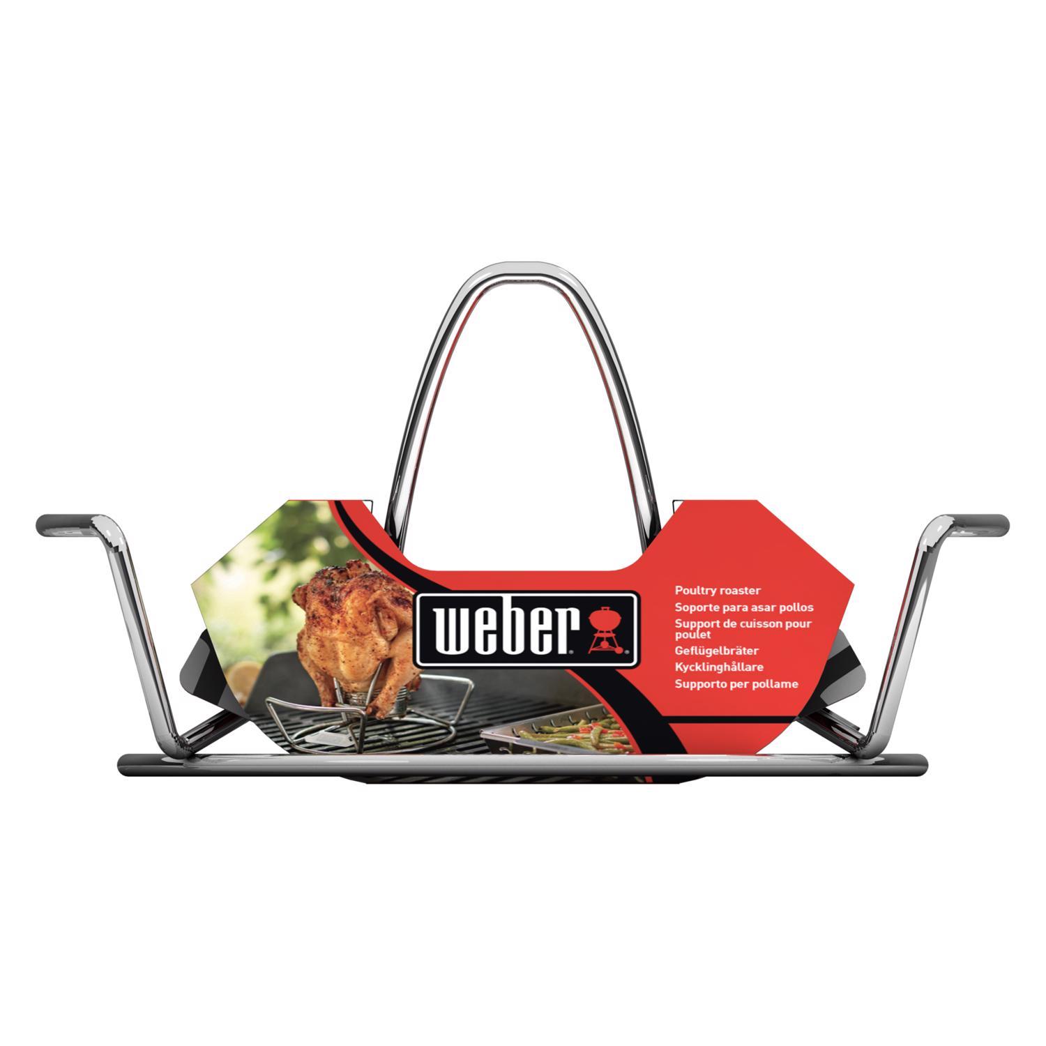 Weber Steel Poultry Roaster 9.3 in. L X 6.2 in. W 1 pk