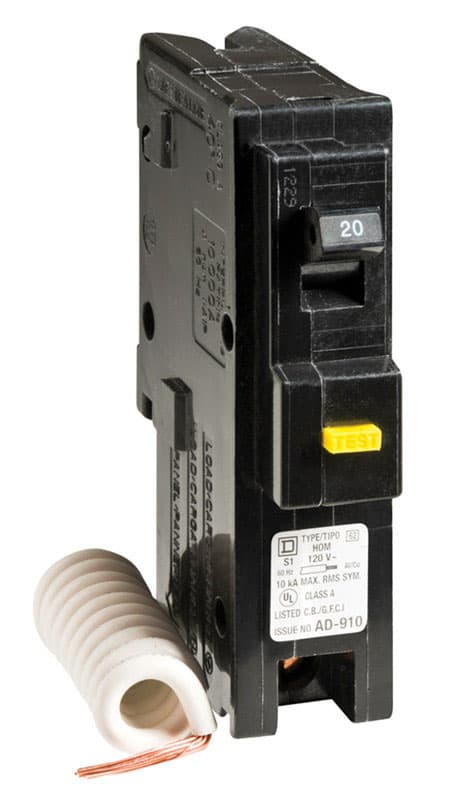 Square D HomeLine 20 amps Surge Single Pole Circuit Breaker