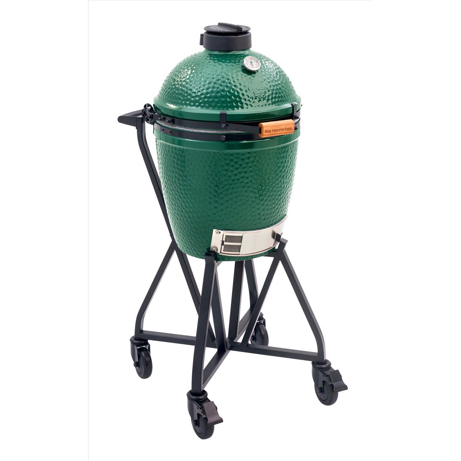 Big Green Egg 15 in. Medium Charcoal Kamado Grill and Smoker Green