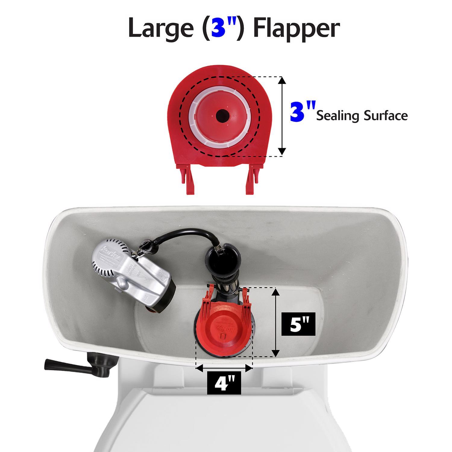 Korky Toilet Flapper Red For Universal