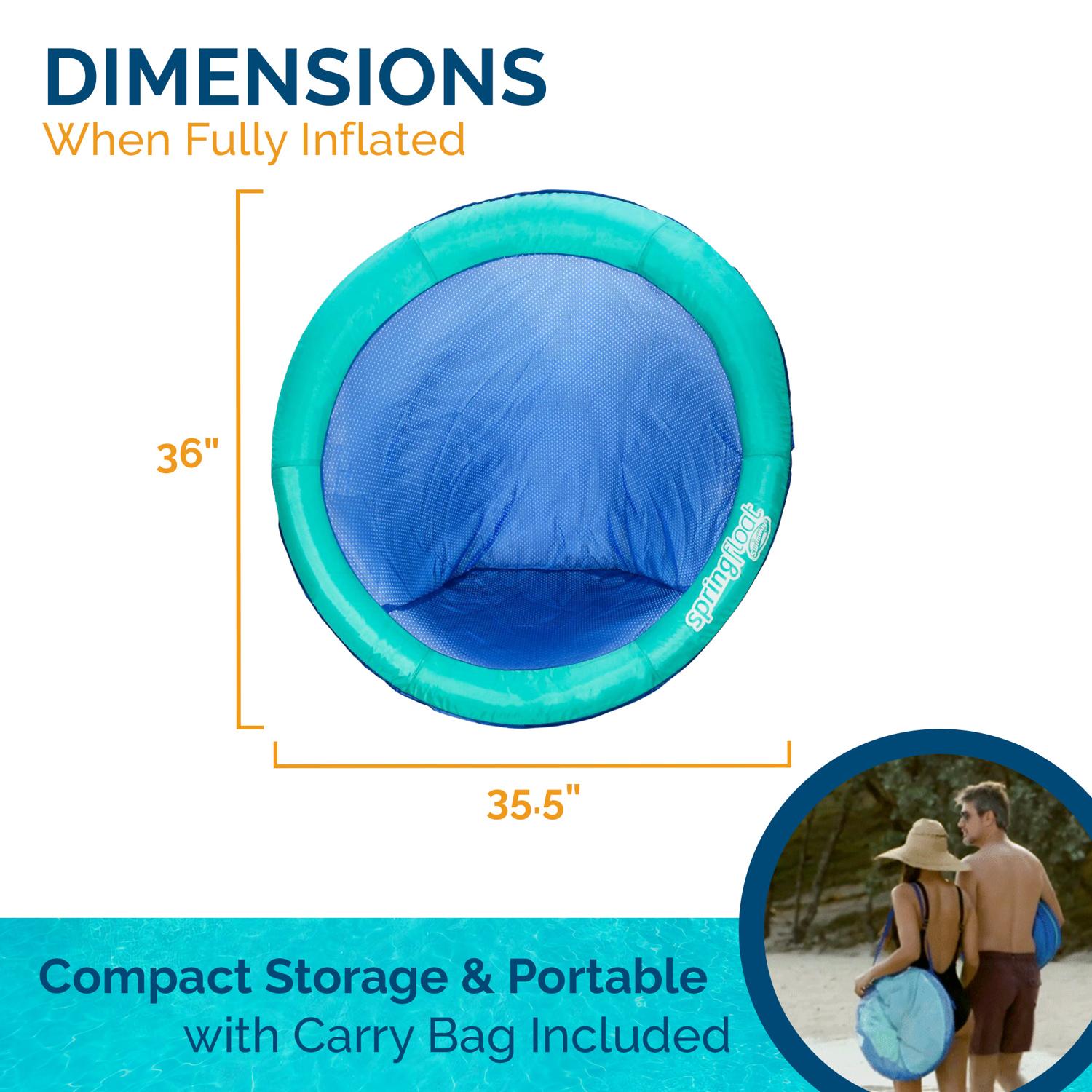 Swimways Assorted Fabric/Mesh Inflatable Spring Float Floating Pool Mat
