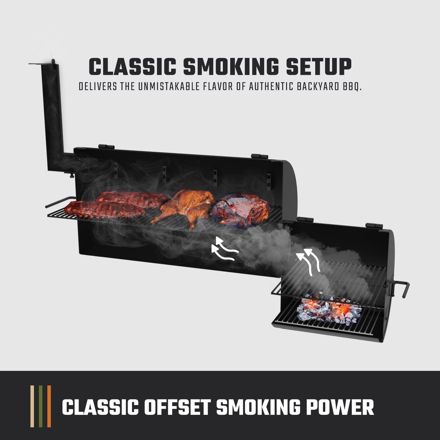 Oklahoma Joe's Charcoal Offset Smoker Black