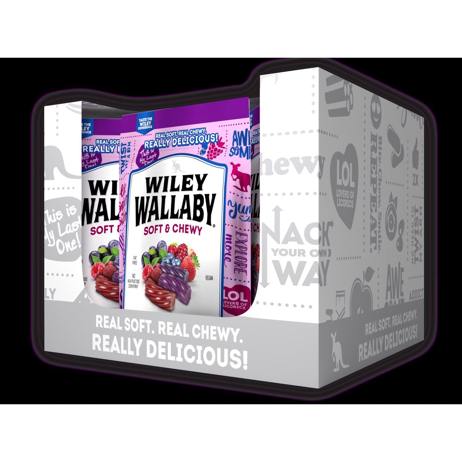 Wiley Wallaby Australian Style Blasted Berry Licorice 10 oz